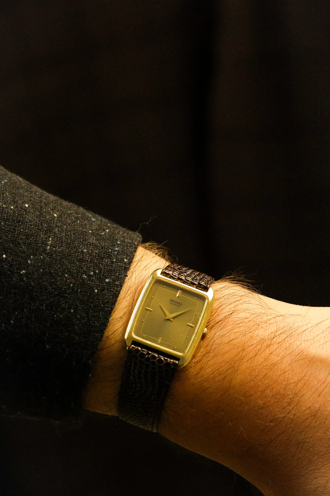 1996 Seiko Golden Coffee Dial Tank - Image 4