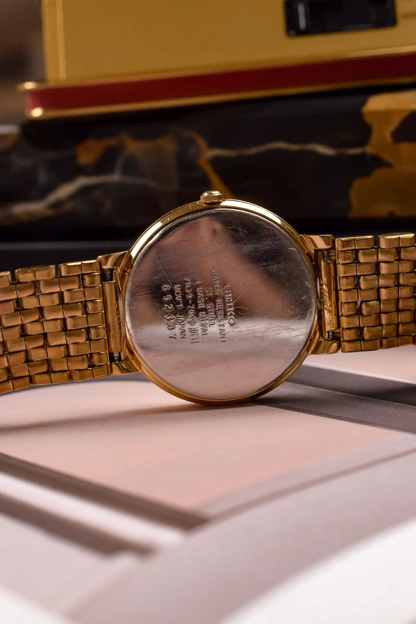 1996 Seiko Golden Roman Bezel Museum Calendar - Image 10