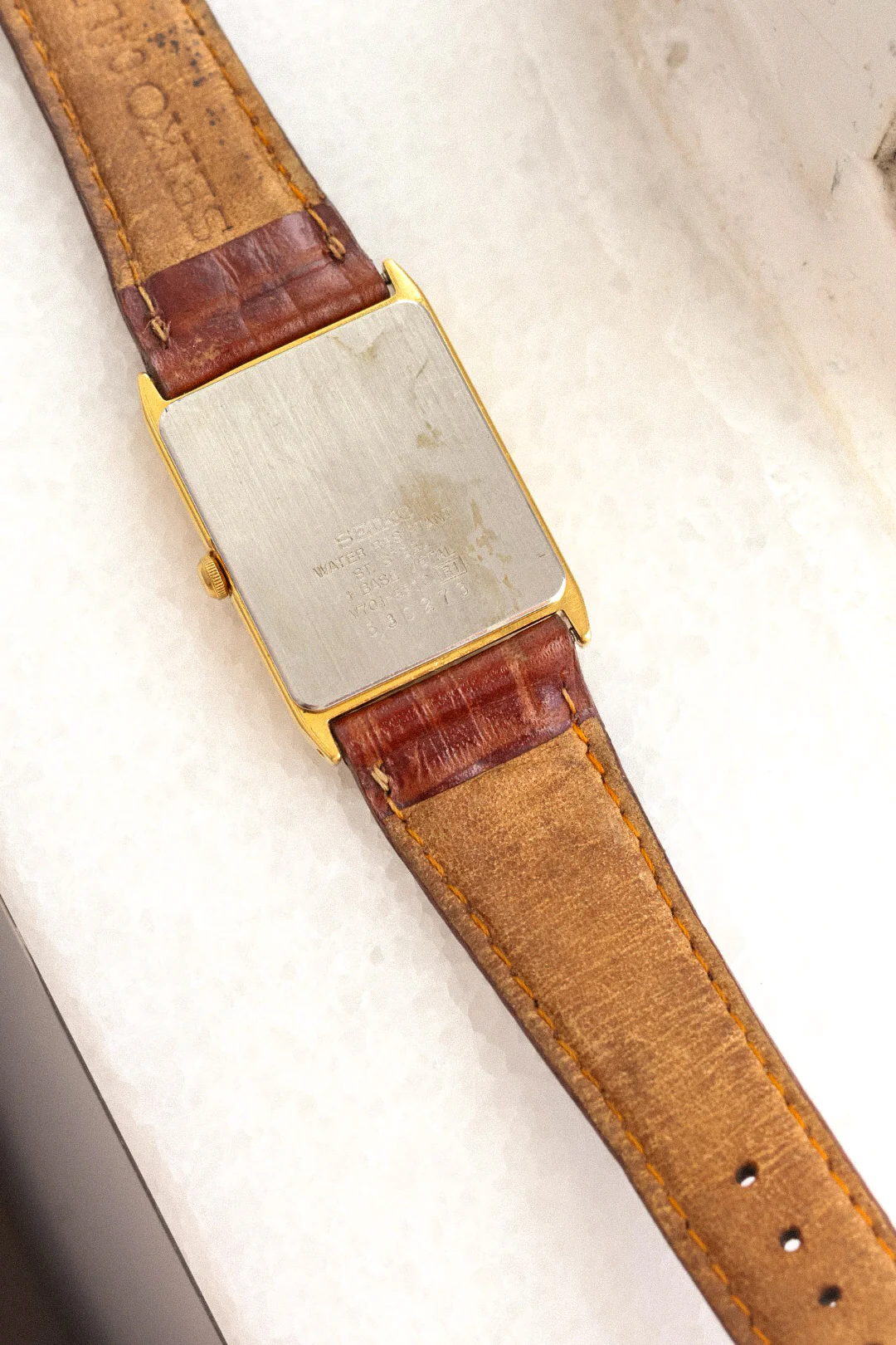 1996 Seiko Silver Dial Beveled Lugs Tank - Image 9