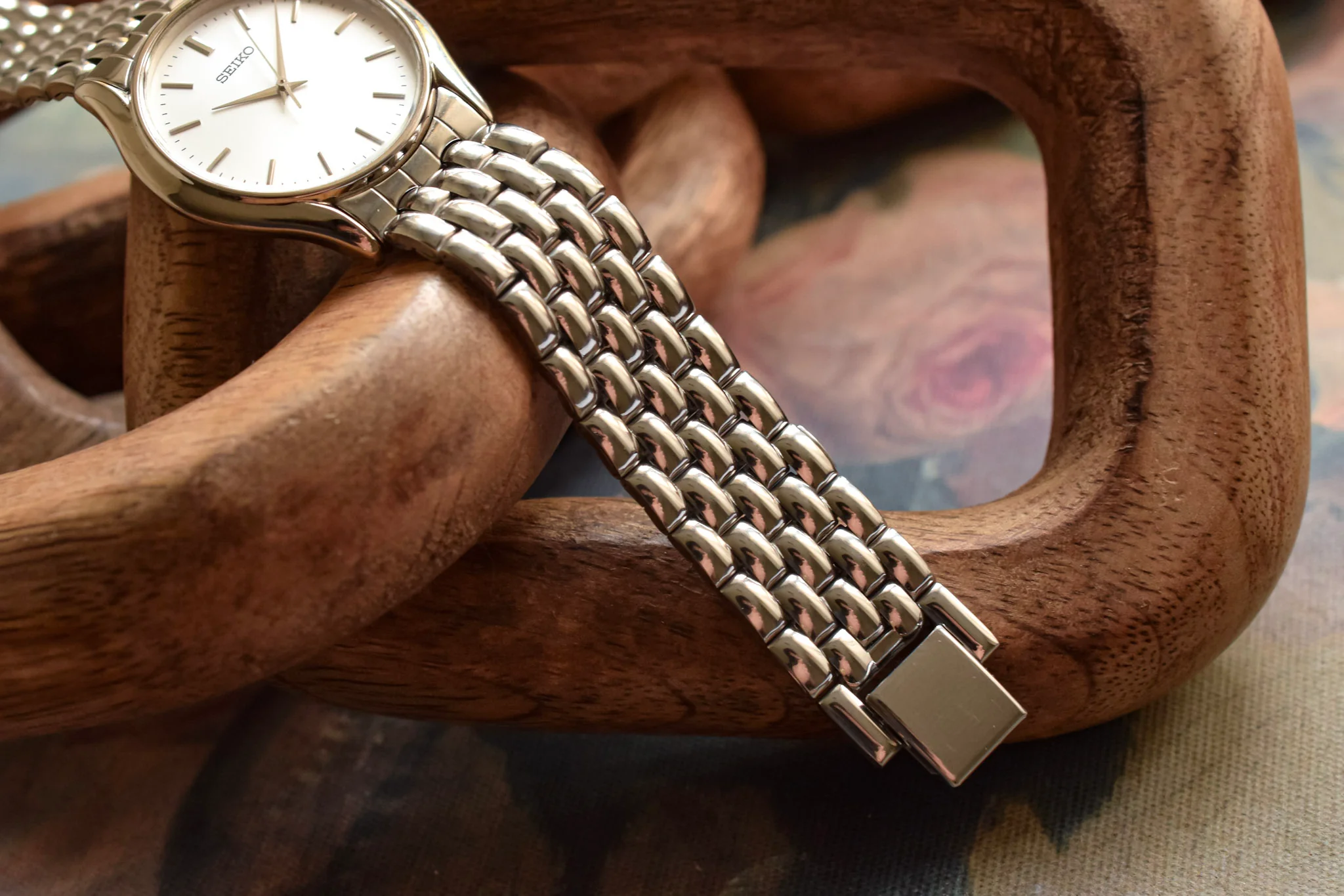 1996 Seiko Silver Sunray Beads of Rice - New Old Stock - Image 7