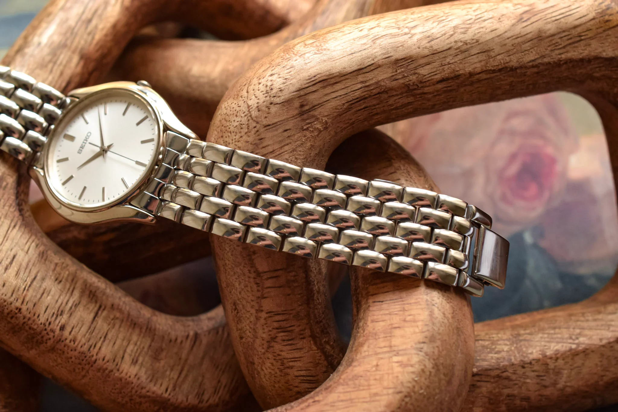 1996 Seiko Silver Sunray Beads of Rice - New Old Stock - Image 8