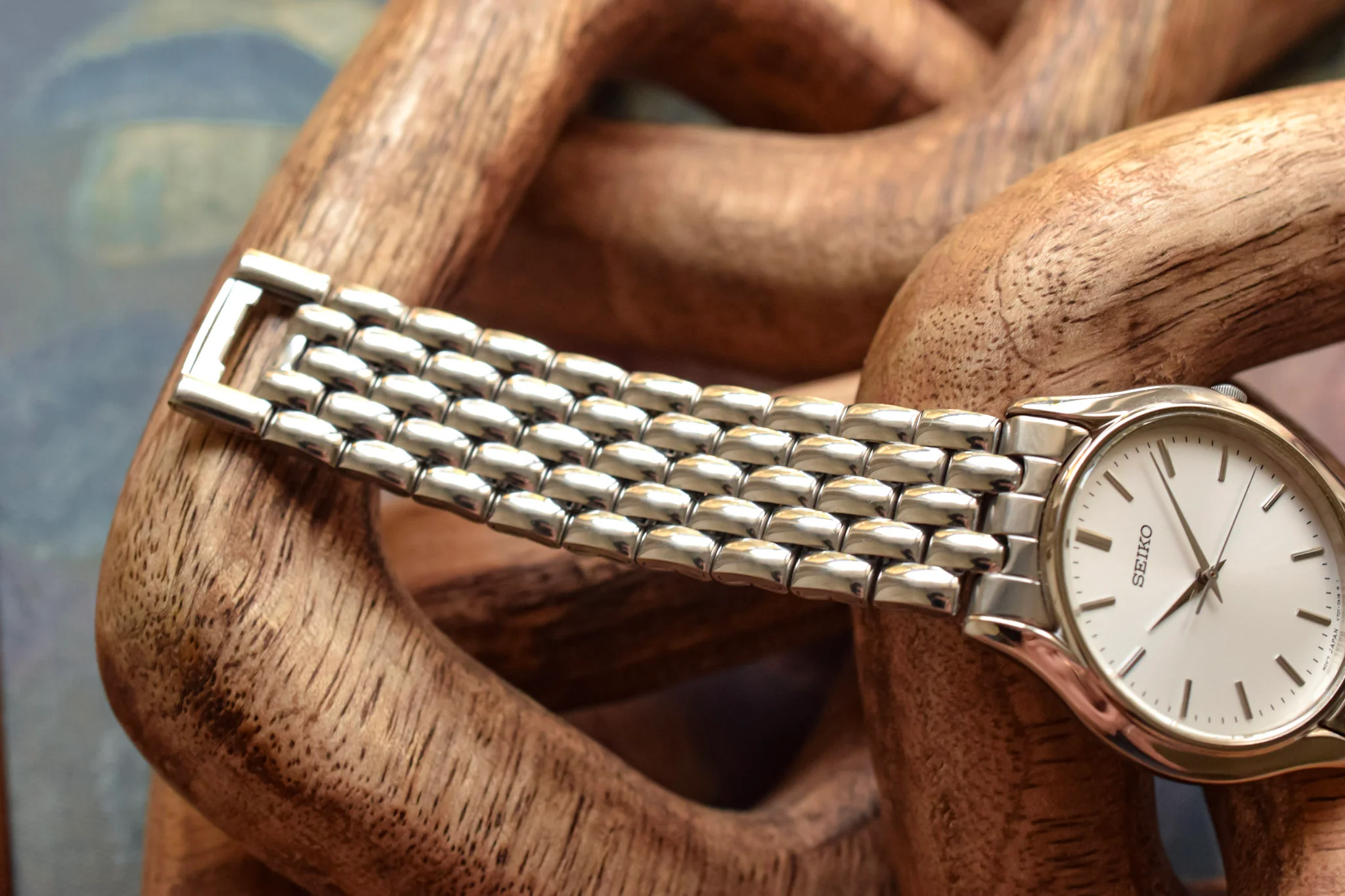1996 Seiko Silver Sunray Beads of Rice - New Old Stock - Image 9