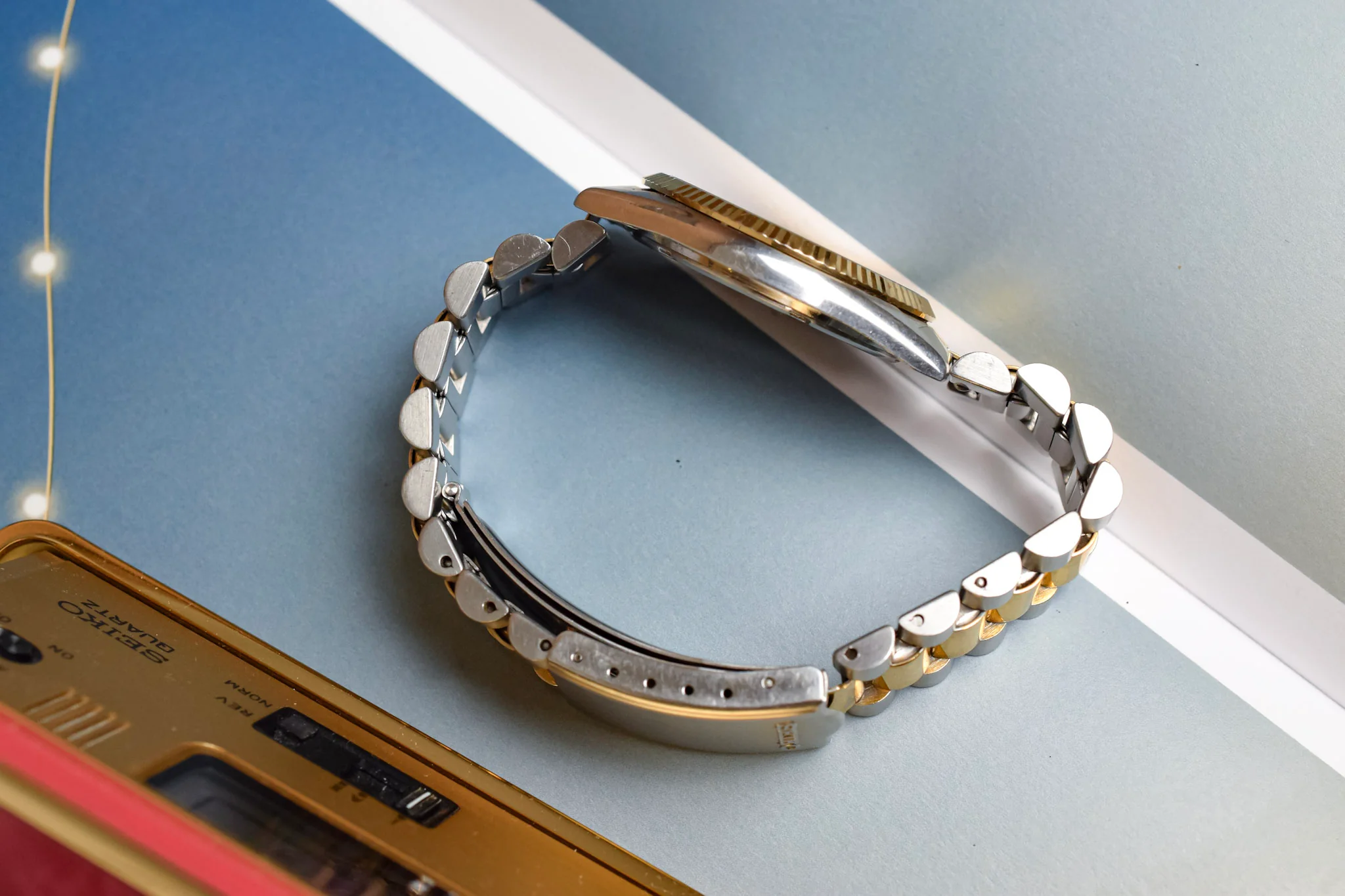 1996 Seiko Two Toned Silver Dial Day-Date "President" - Image 5