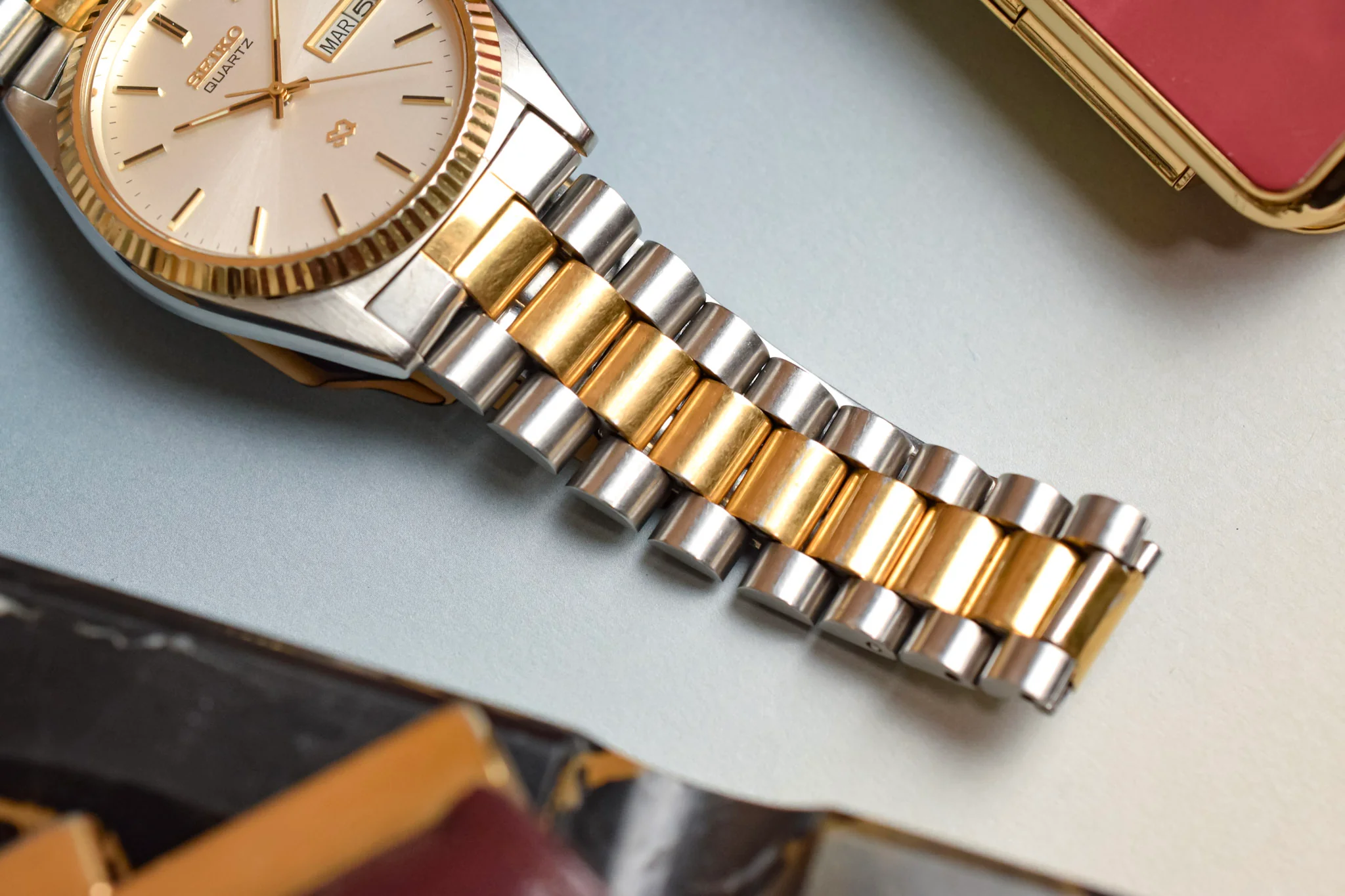 1996 Seiko Two Toned Silver Dial Day-Date "President" - Image 6