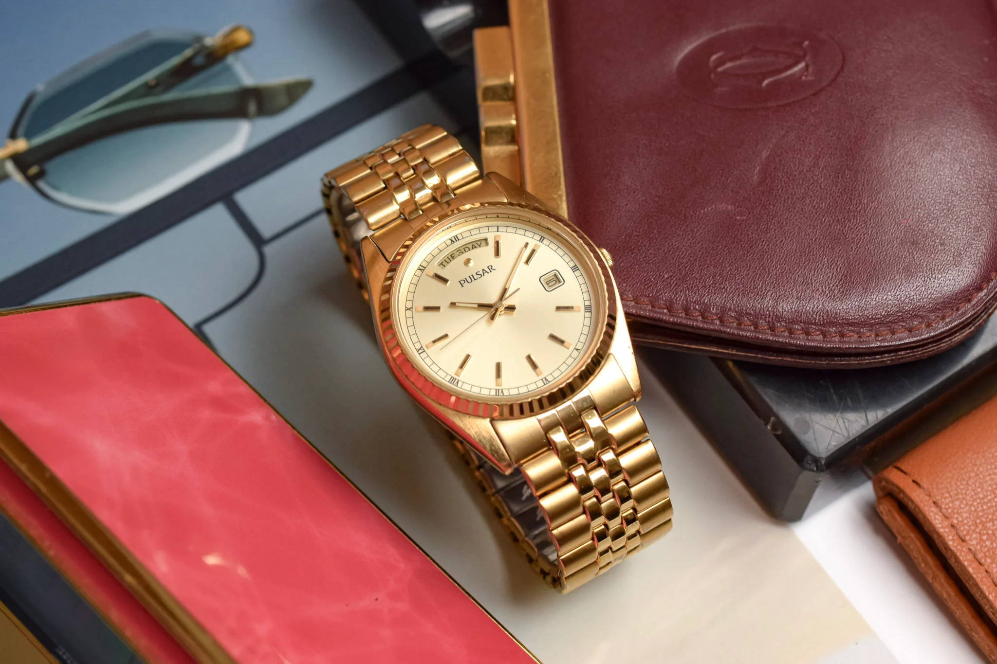 1997 Pulsar Golden Champagne Day-Date "President"