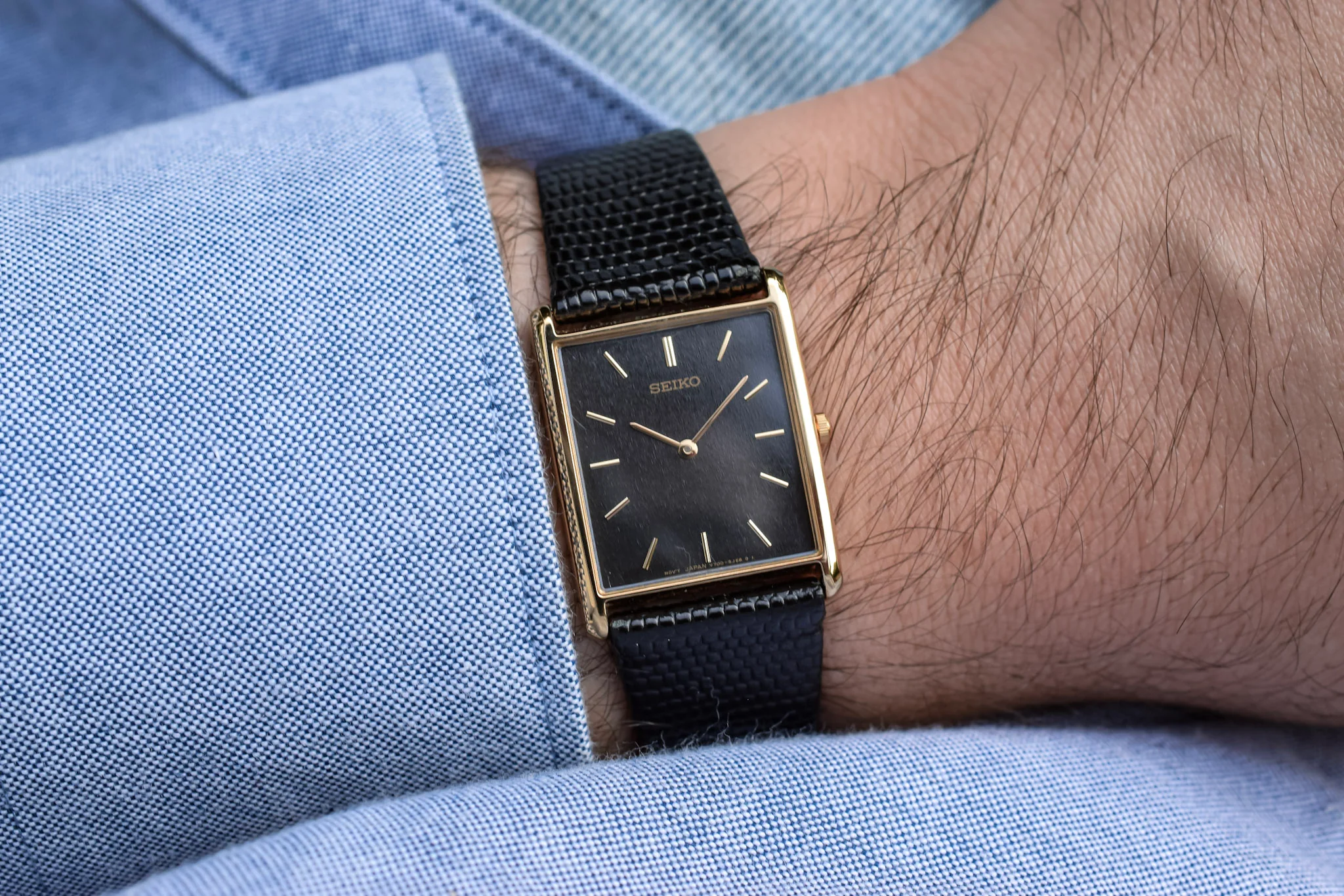 1997 Seiko Black Dial Tank "Amazing!" - Image 3
