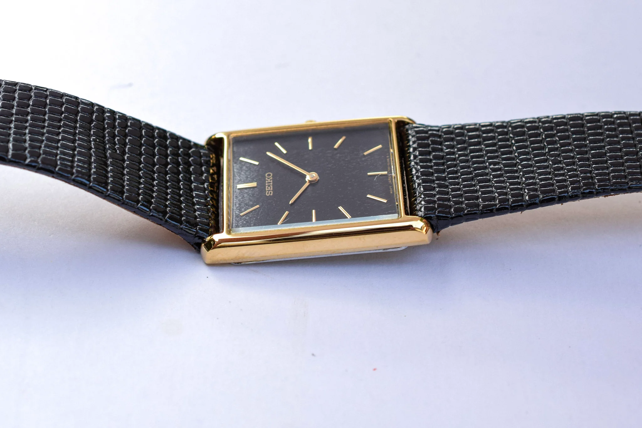 1997 Seiko Black Dial Tank "Amazing!" - Image 5