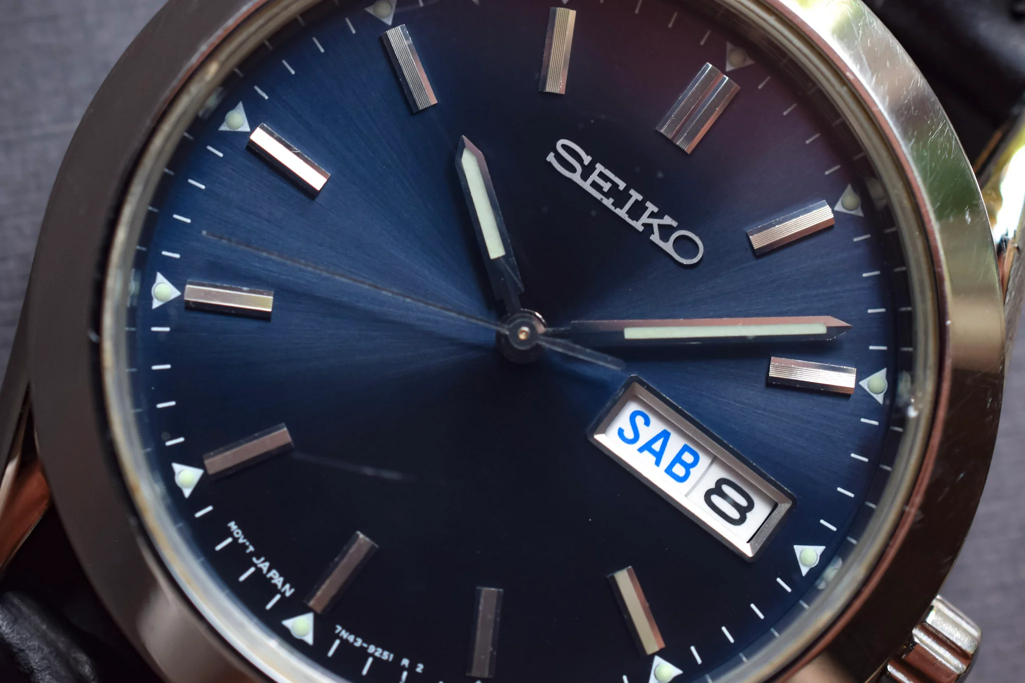 1997 Seiko Blue Dial Day-Date - Image 3