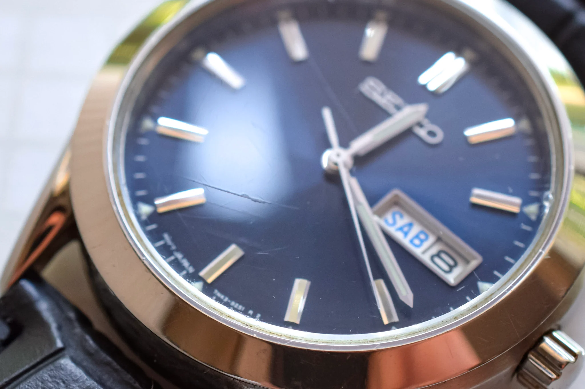 1997 Seiko Blue Dial Day-Date - Image 4