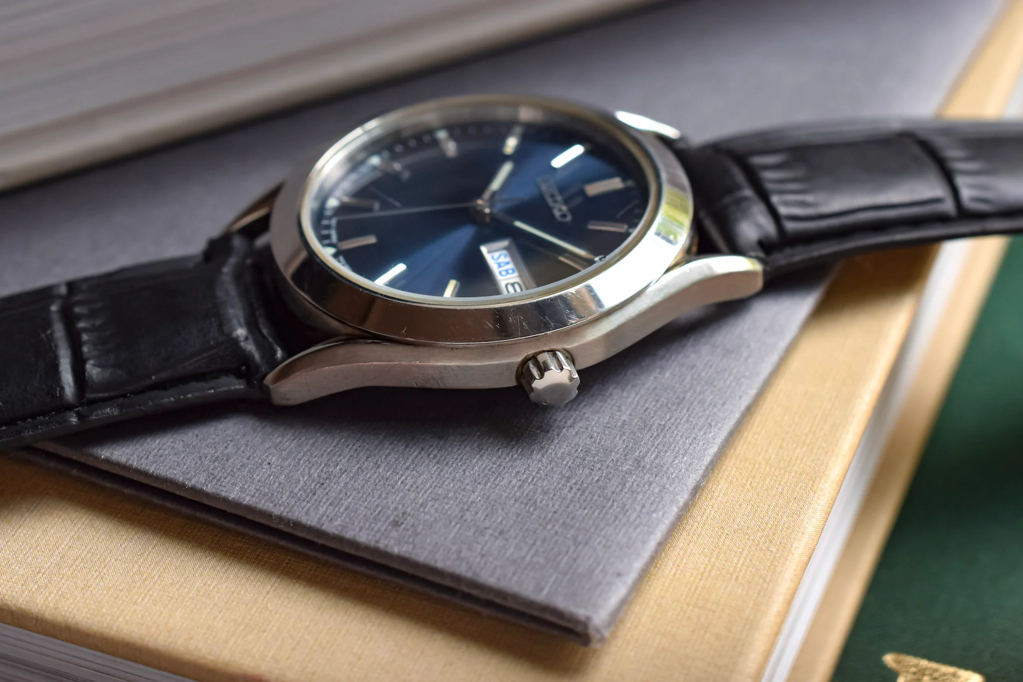 1997 Seiko Blue Dial Day-Date - Image 5