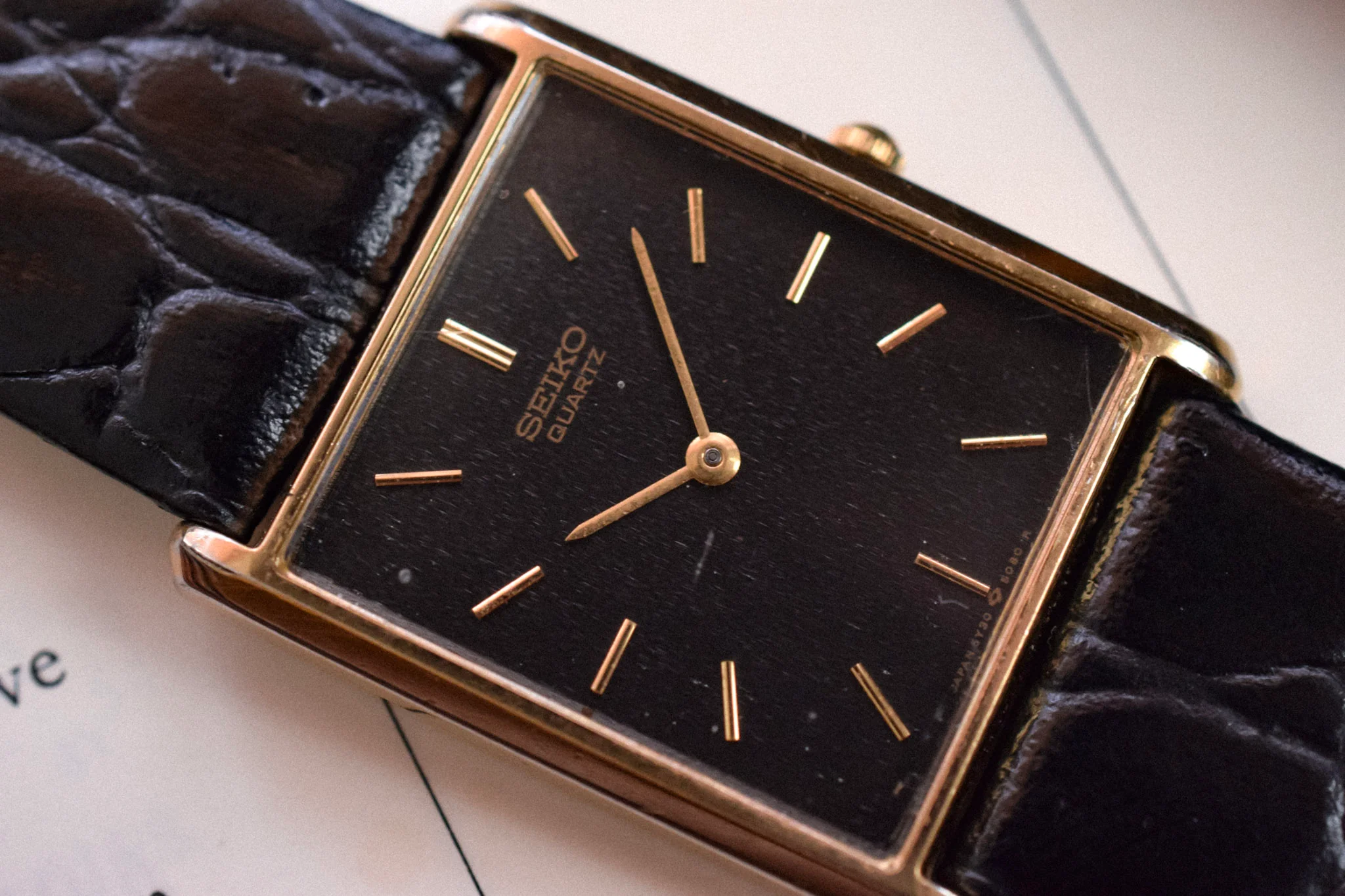 1997 Seiko Gilt Minimalist Tank - Image 3