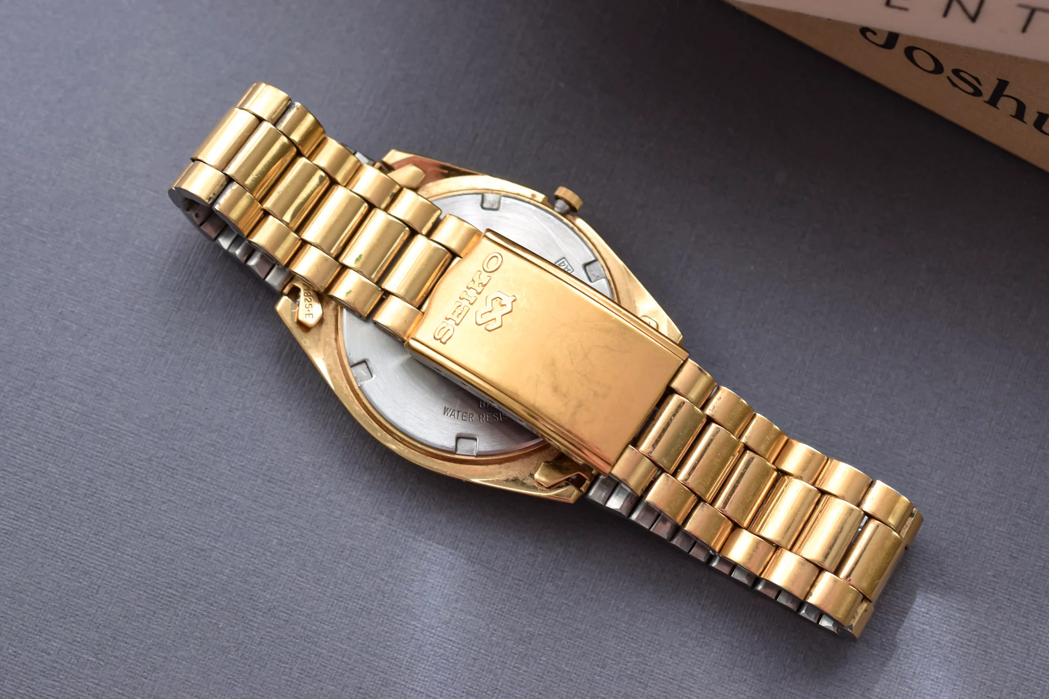 1997 Seiko SQ Champagne Dial Day-Date "President" - Image 9