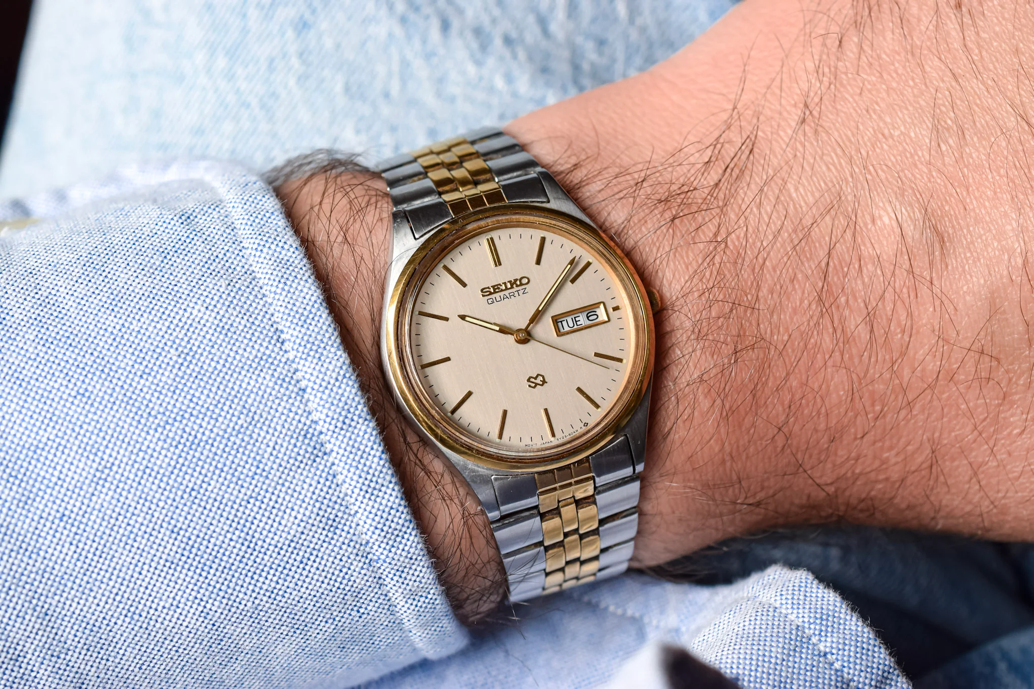 1997 Seiko SQ Ghost Dial Day-Date - Image 2