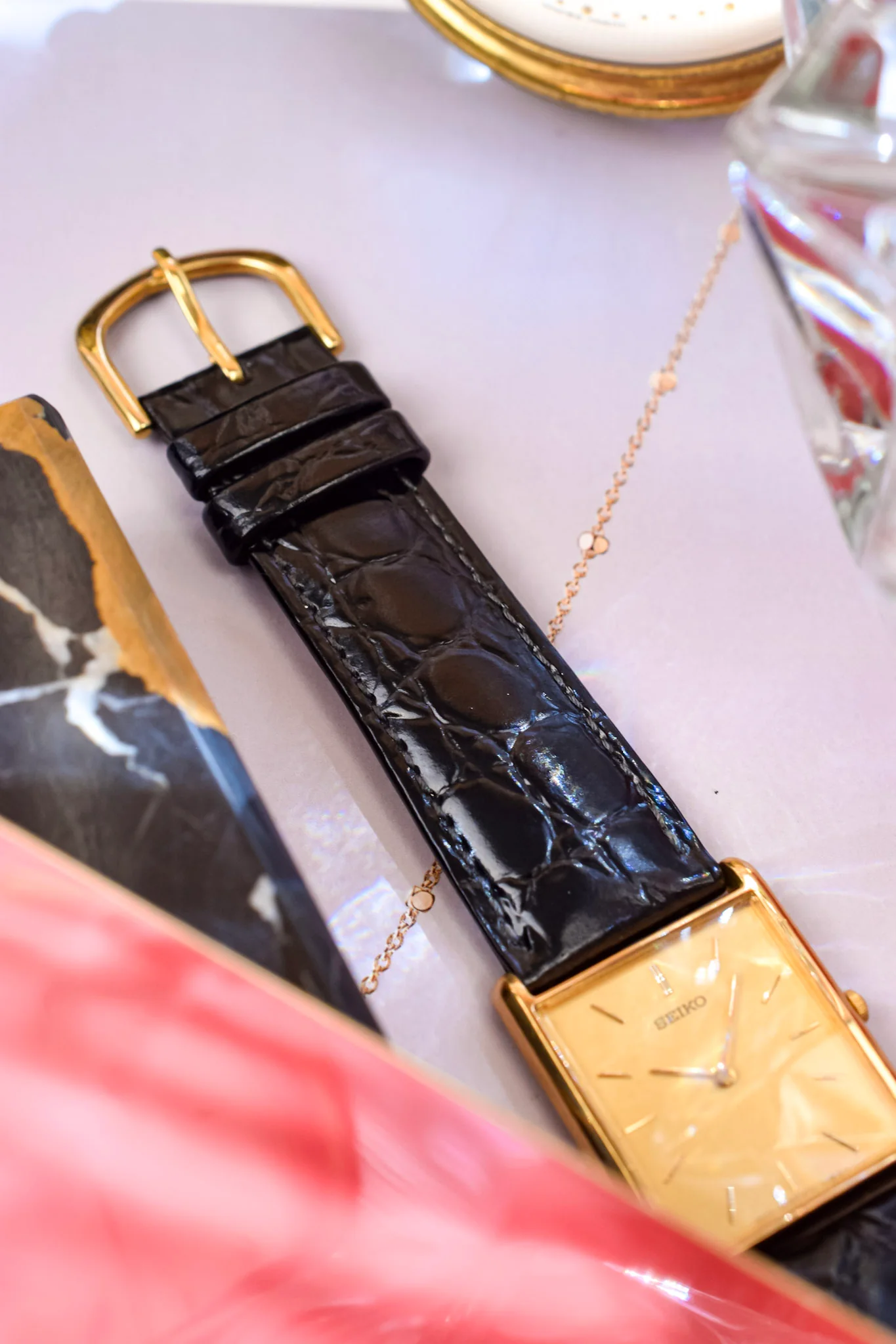 1998 Seiko Champagne Tank - Image 6