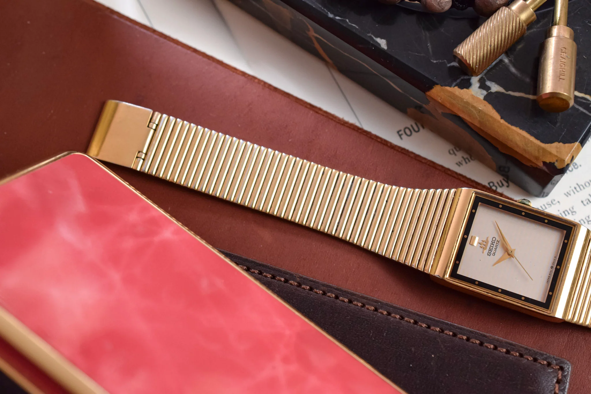 1998 Seiko Galaxy Gilt Mirrored Bezel Tank - Image 6