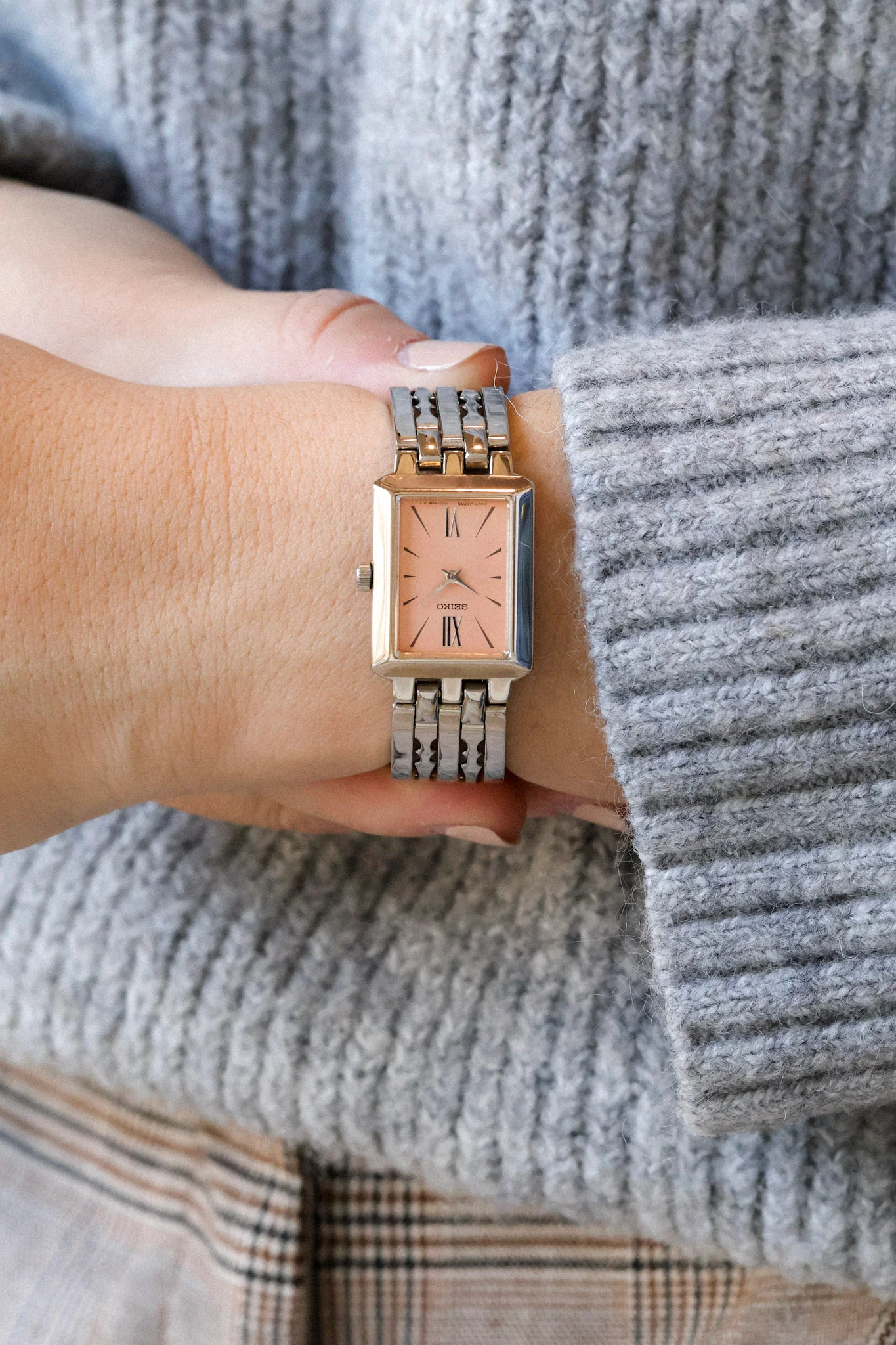 1998 Seiko Mini Pink Salmon Tank - New Old Stock - Image 4