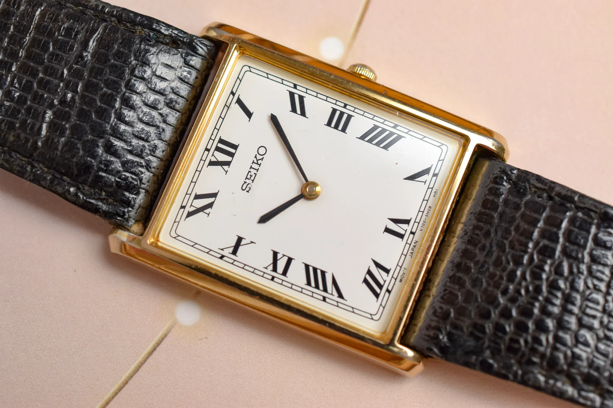 1998 Seiko White Roman Tank - Image 3