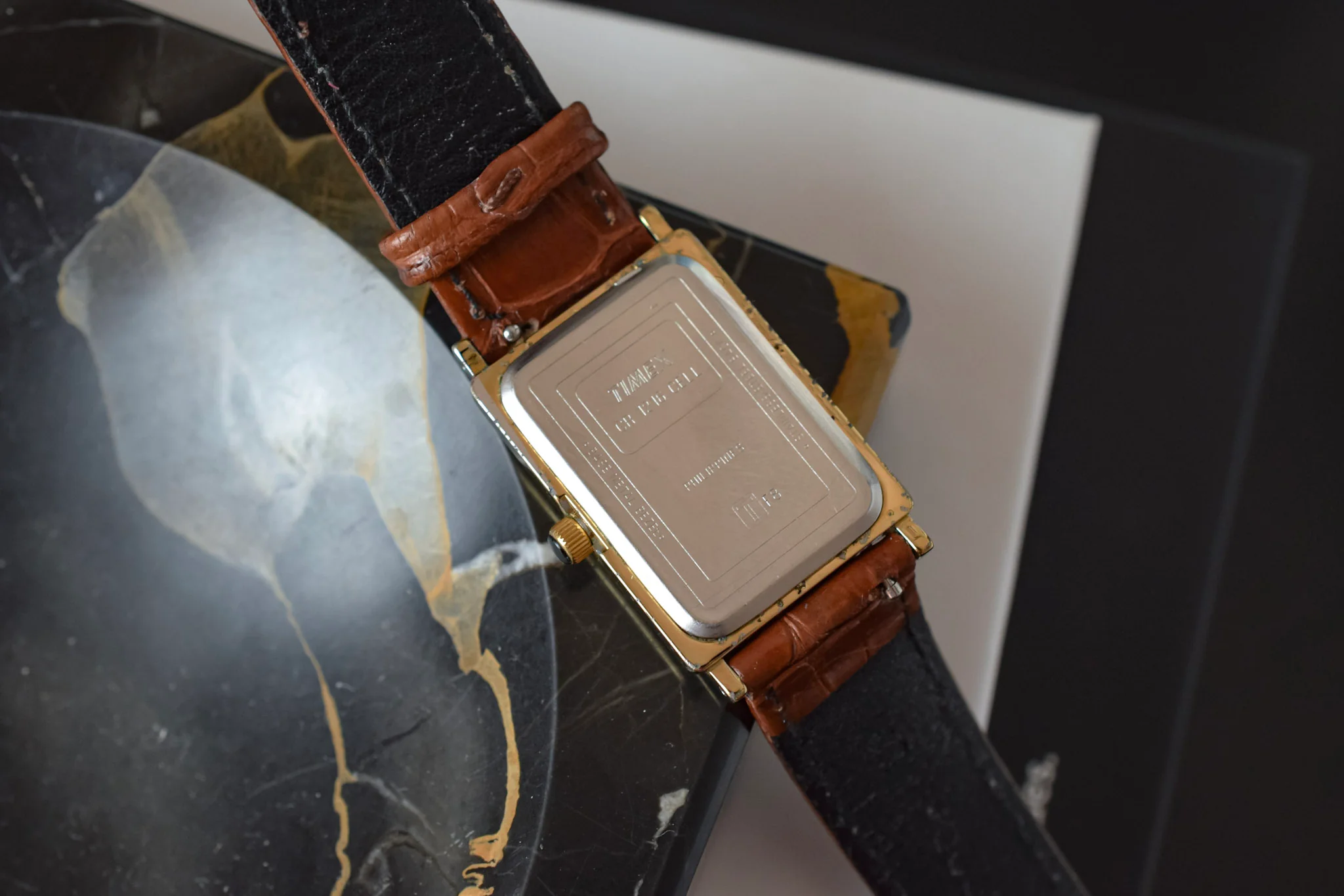1998 Timex Quartz Stepped Case Roman Tank - Image 10