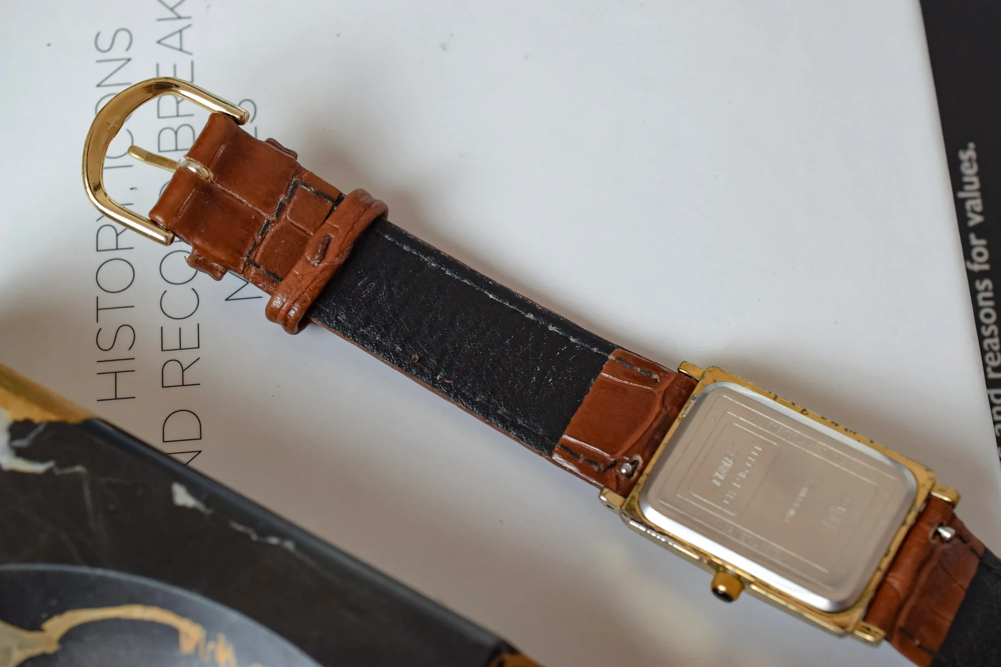 1998 Timex Quartz Stepped Case Roman Tank - Image 7