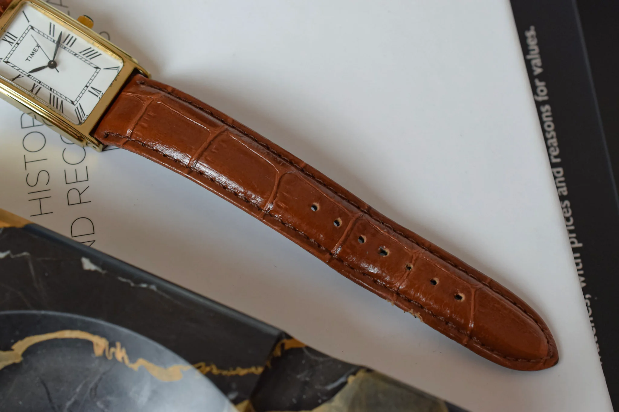 1998 Timex Quartz Stepped Case Roman Tank - Image 8