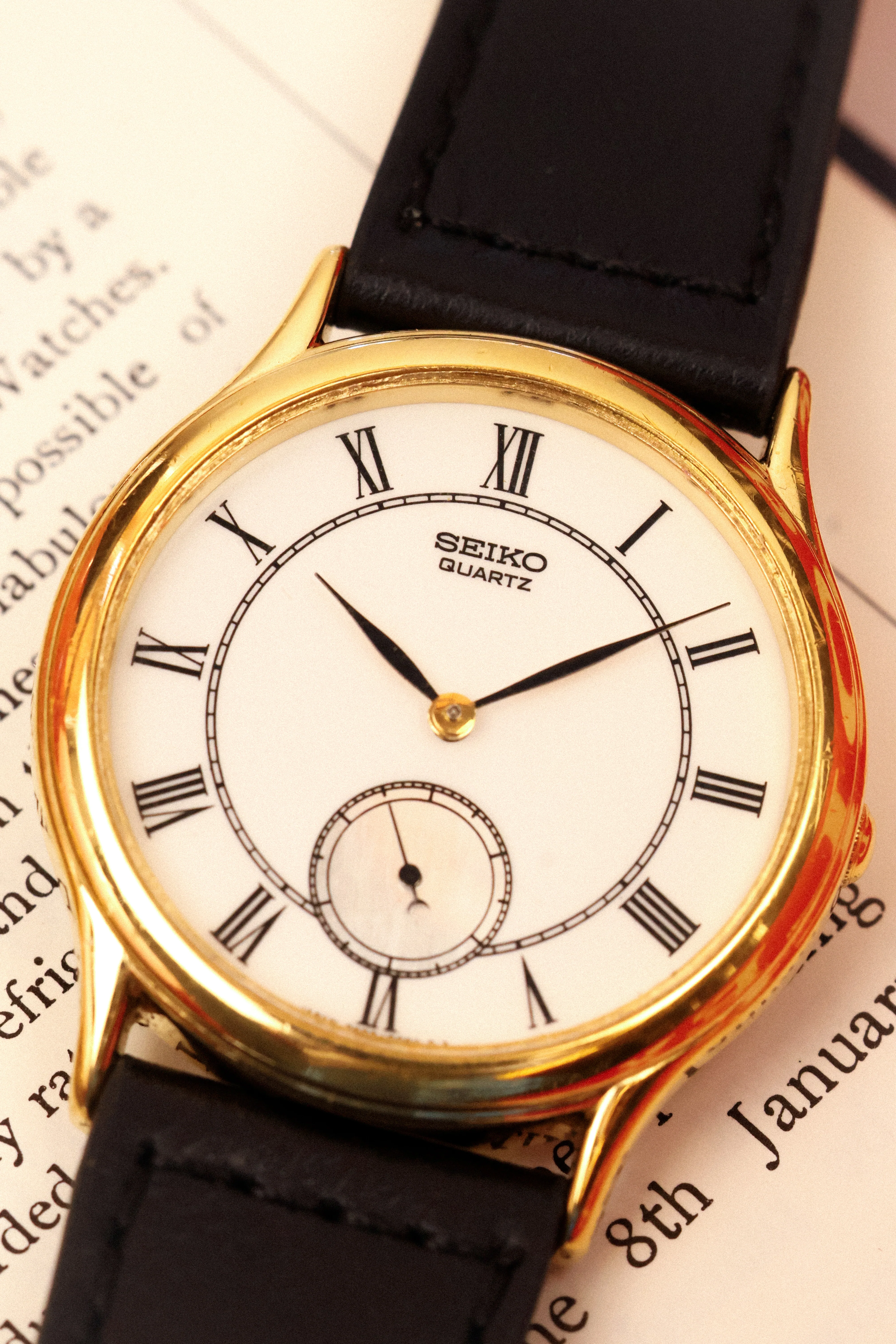 1999 Seiko “SAMPLE” Roman Dial Small Seconds - Image 4