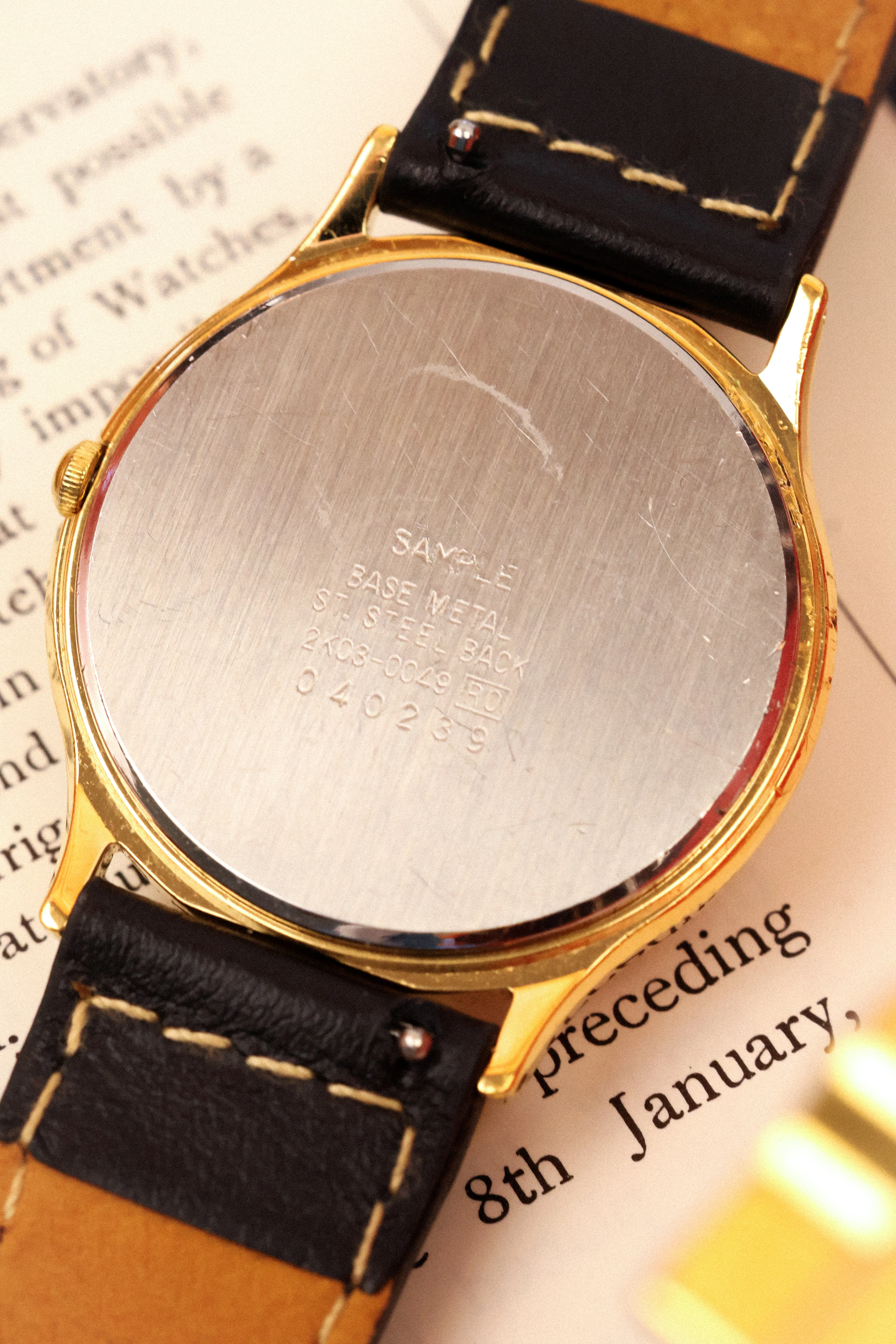 1999 Seiko “SAMPLE” Roman Dial Small Seconds - Image 8