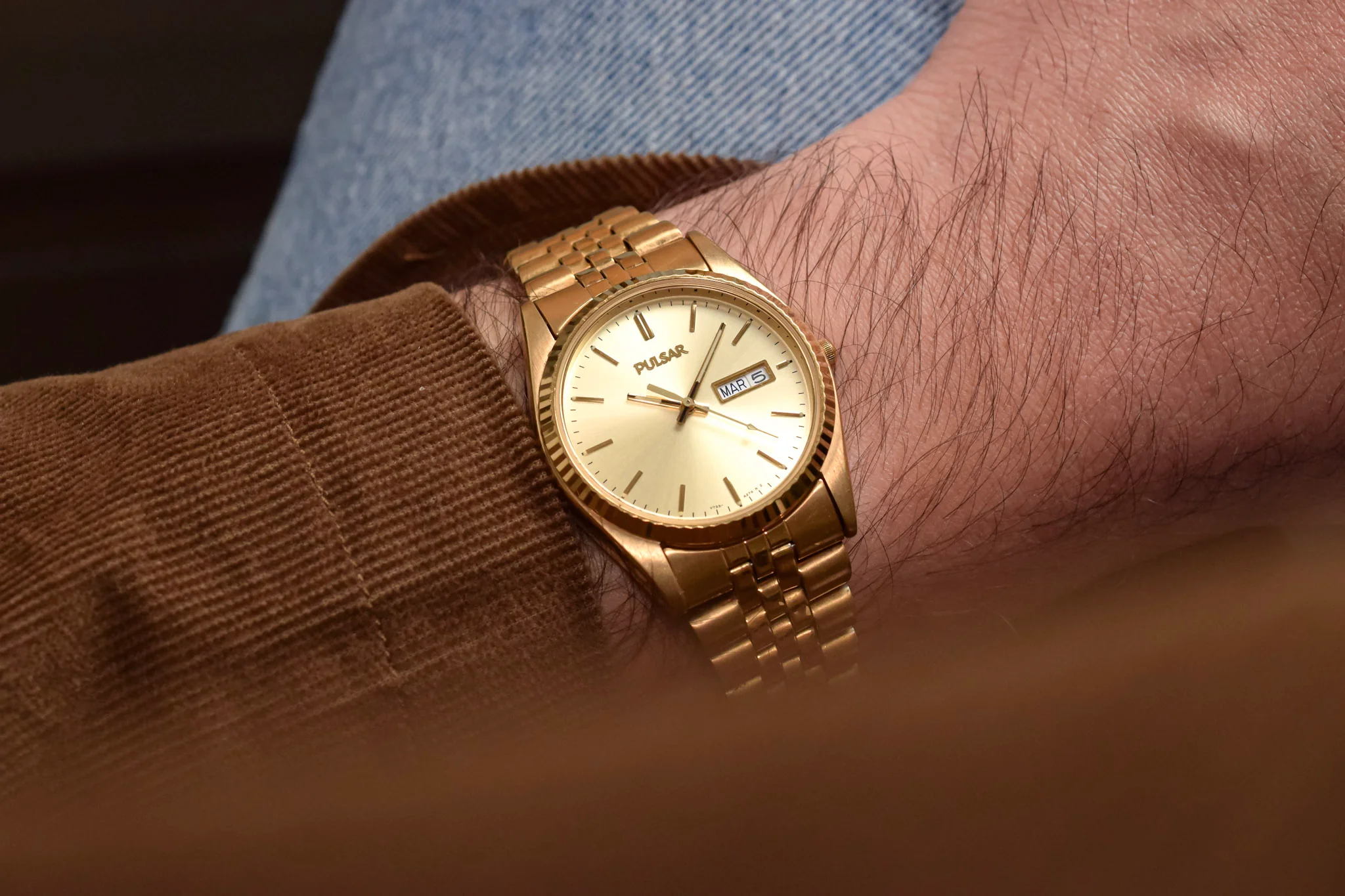 2000 Pulsar Golden Champagne Day-Date "Jubilee" - Image 2