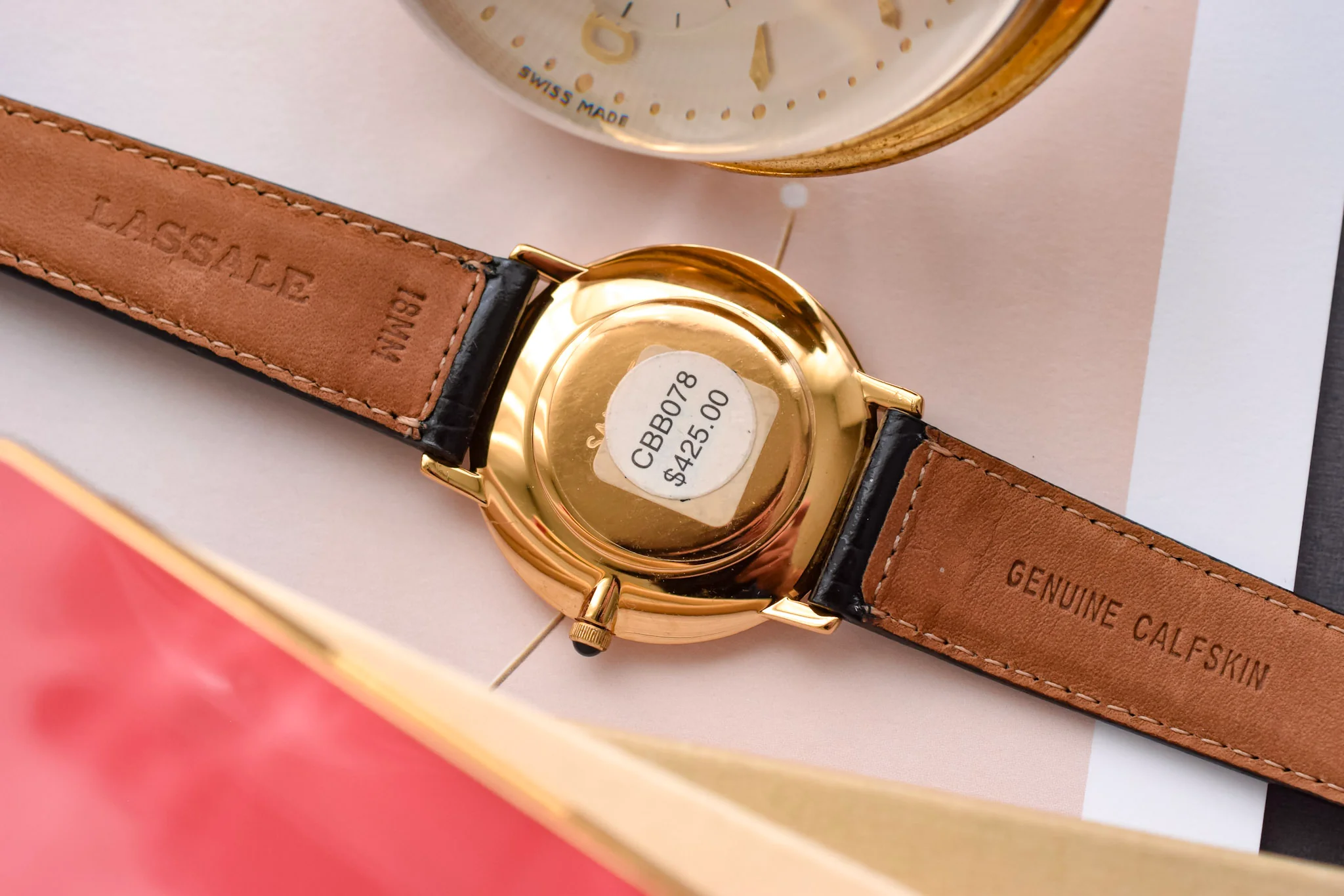 2000s NOS Seiko Lassale Radial Champagne Roman - Image 11