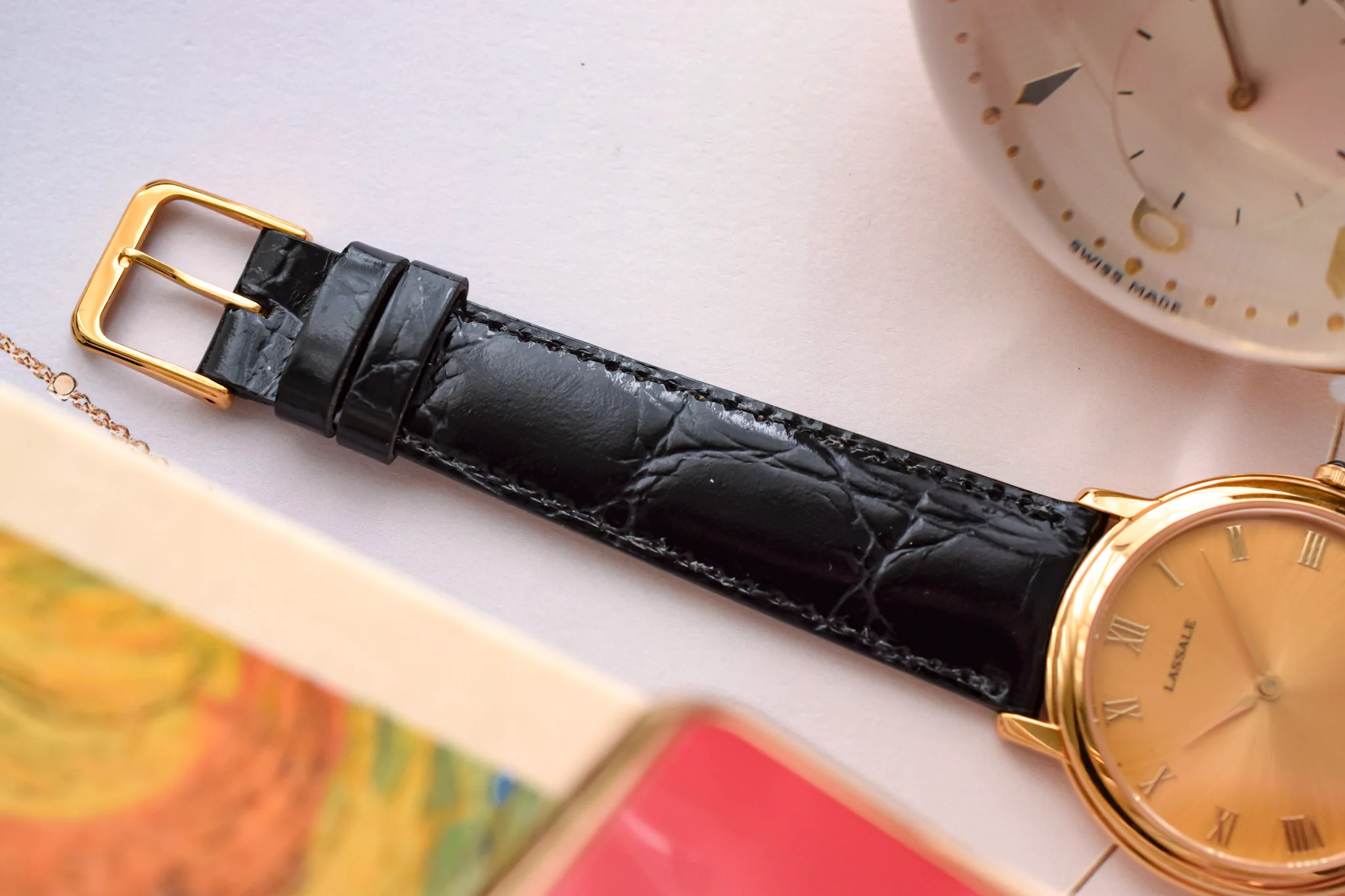 2000s NOS Seiko Lassale Radial Champagne Roman - Image 6