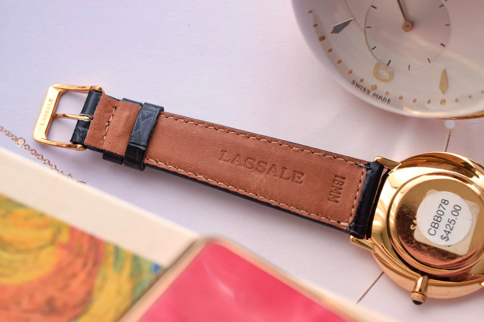 2000s NOS Seiko Lassale Radial Champagne Roman - Image 8