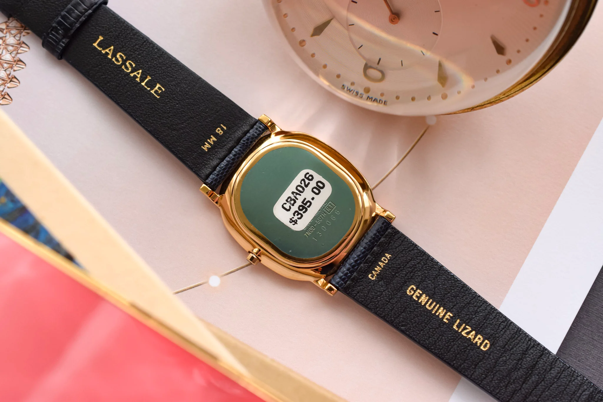 2001 NOS Seiko Lassale Blue Roman Bezel Ellipse - Image 10