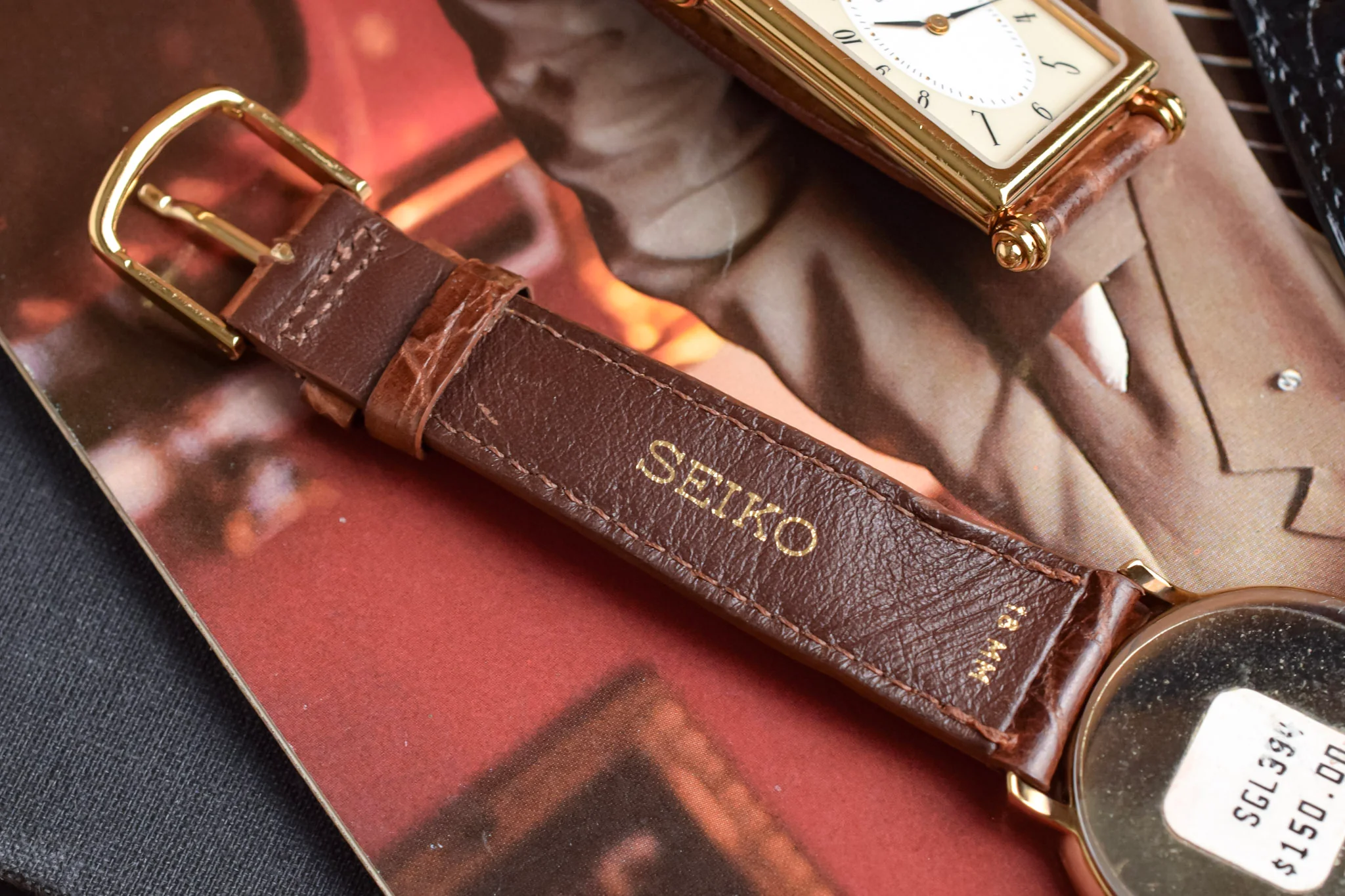 2001 NOS Seiko White Tuxedo Calendar - Image 4