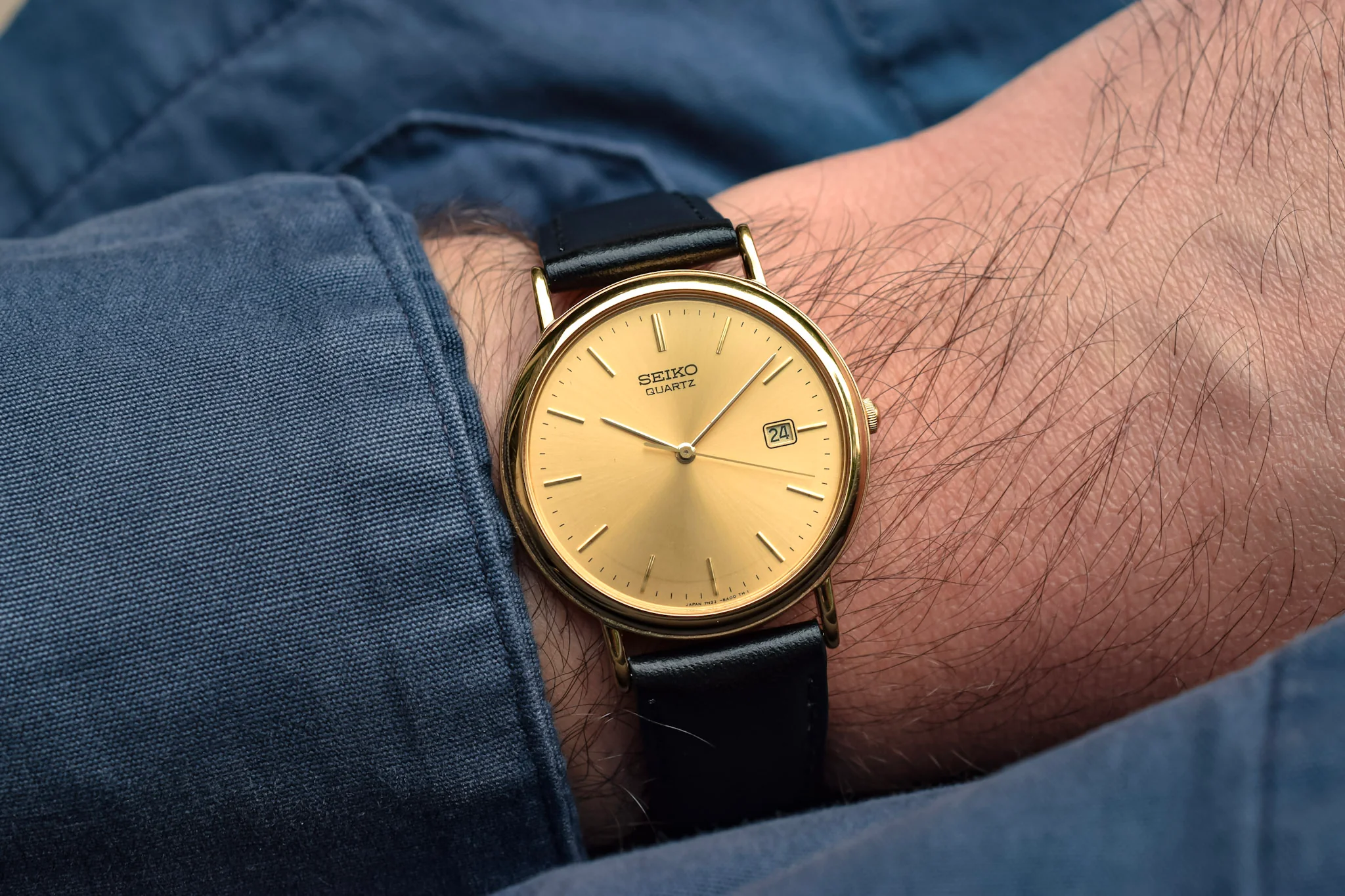 2001 Seiko Gold Dial Calendar - Image 6