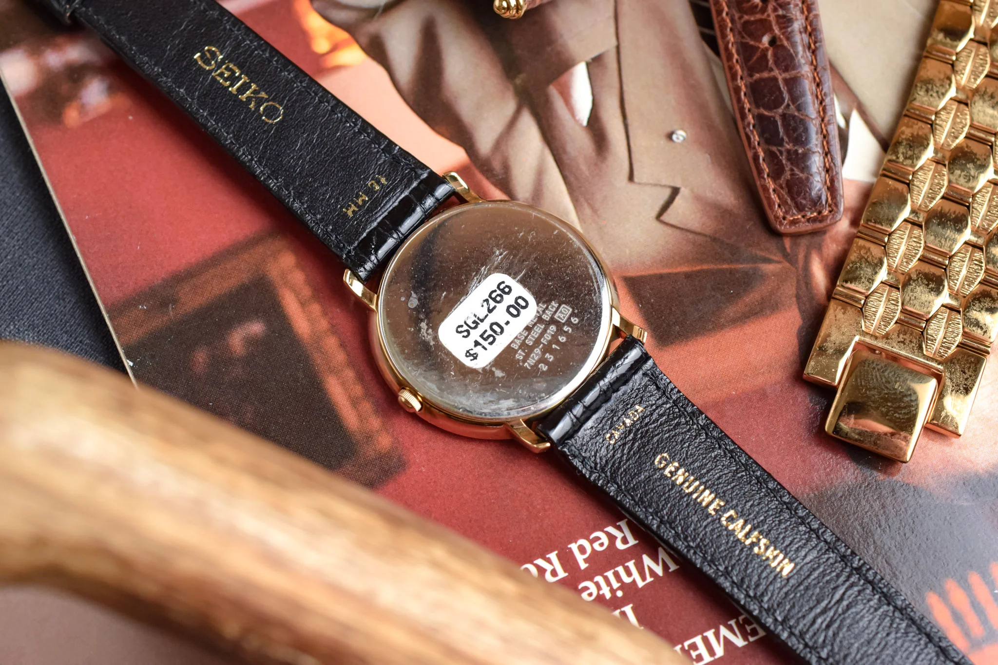 2002 NOS Seiko Gilt Tuxedo Calendar - Image 11