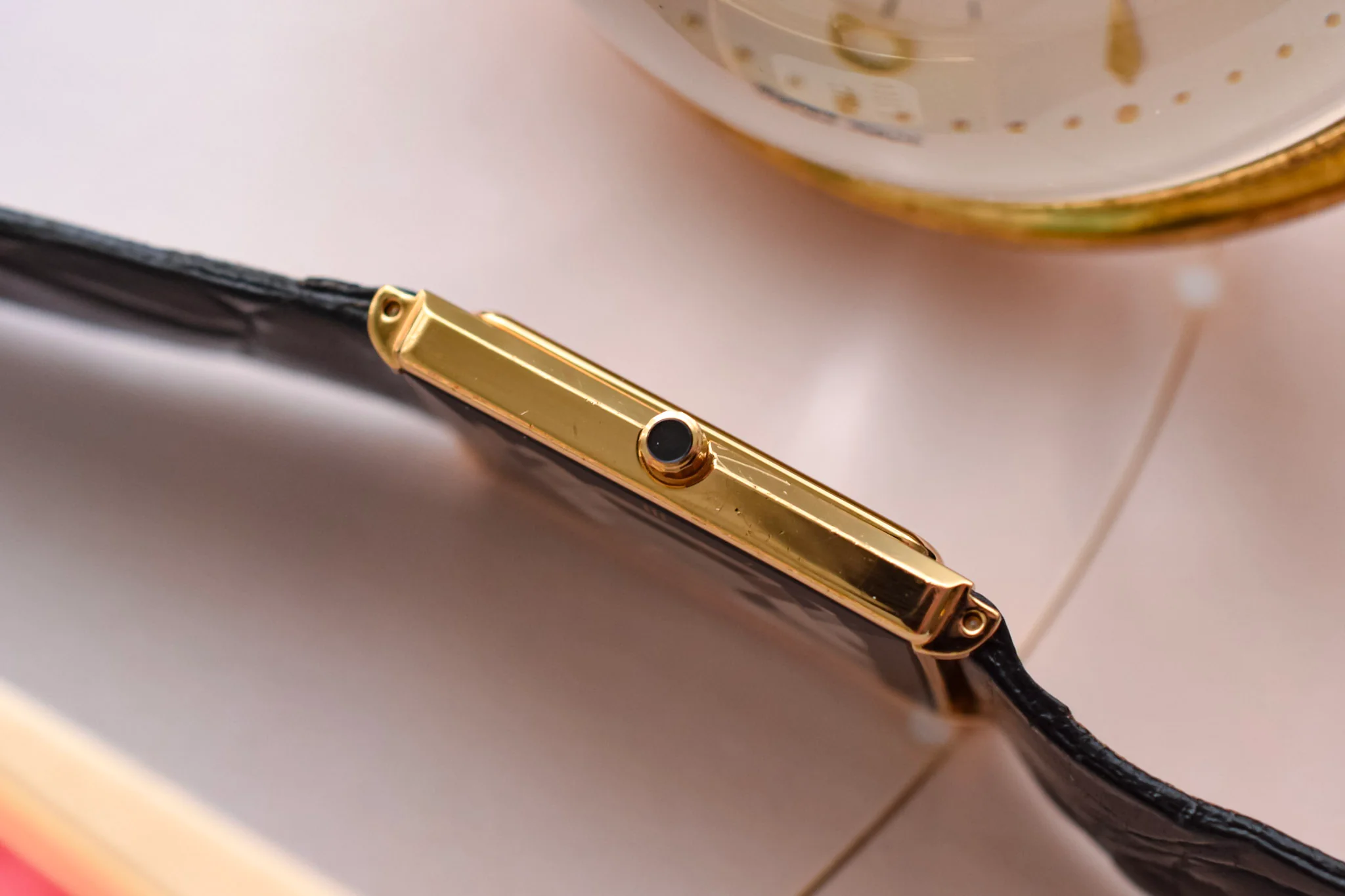 2002 NOS Seiko Lassale Gilt Faceted Tank - Image 4