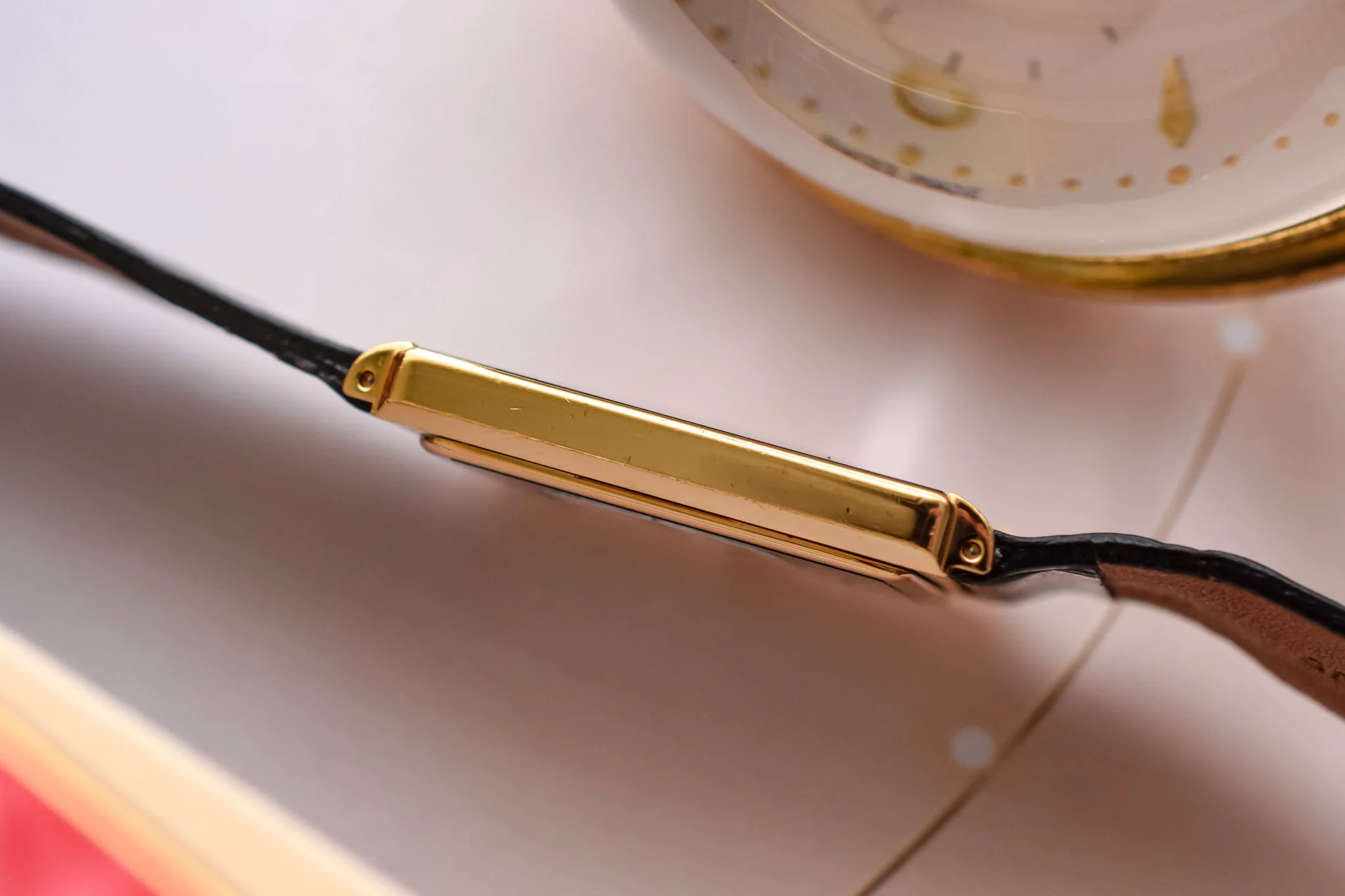 2002 NOS Seiko Lassale Gilt Faceted Tank - Image 5