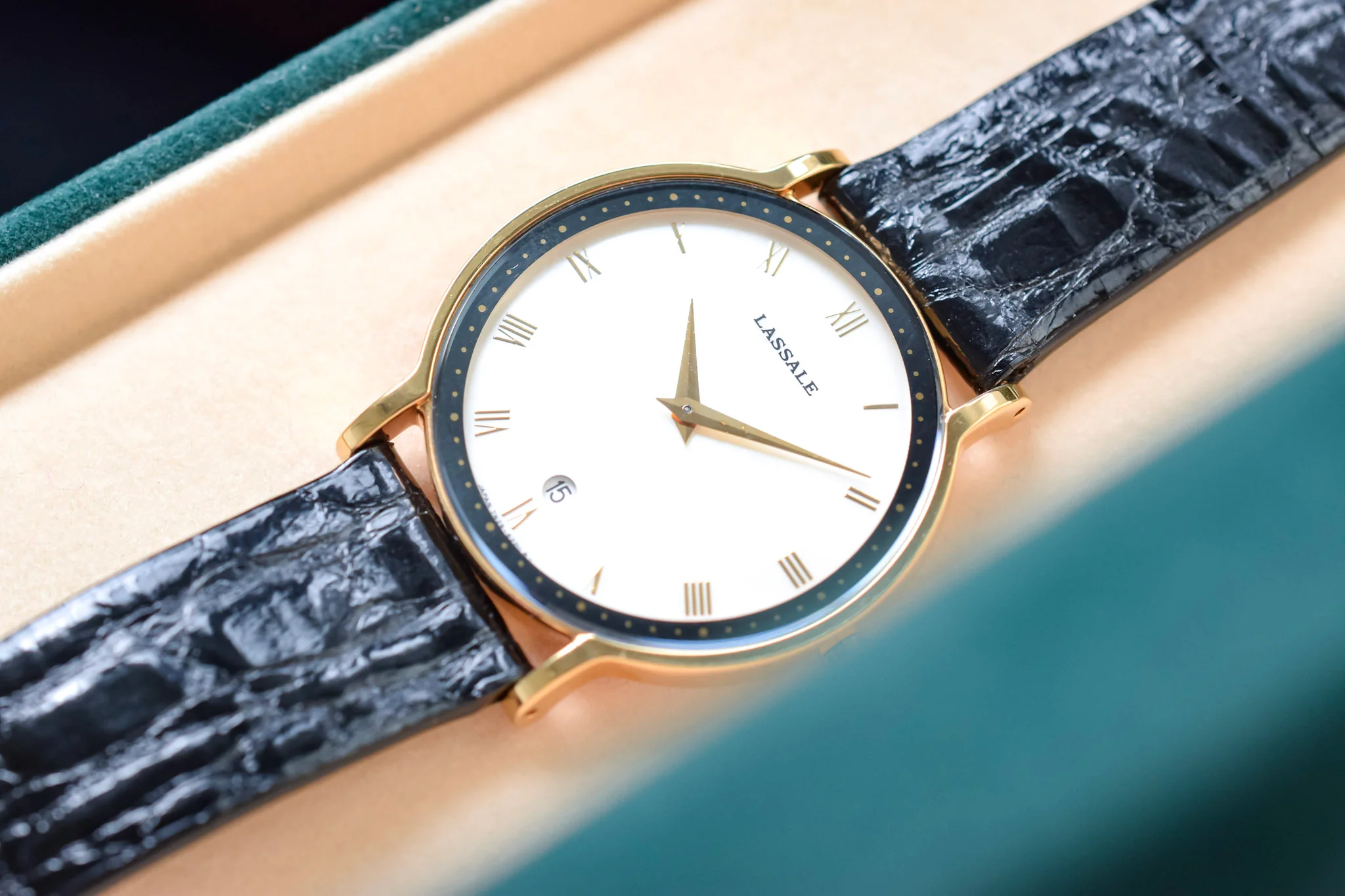 1992 NOS Seiko Lassale Mother of Pearl Roman Dial - Image 5