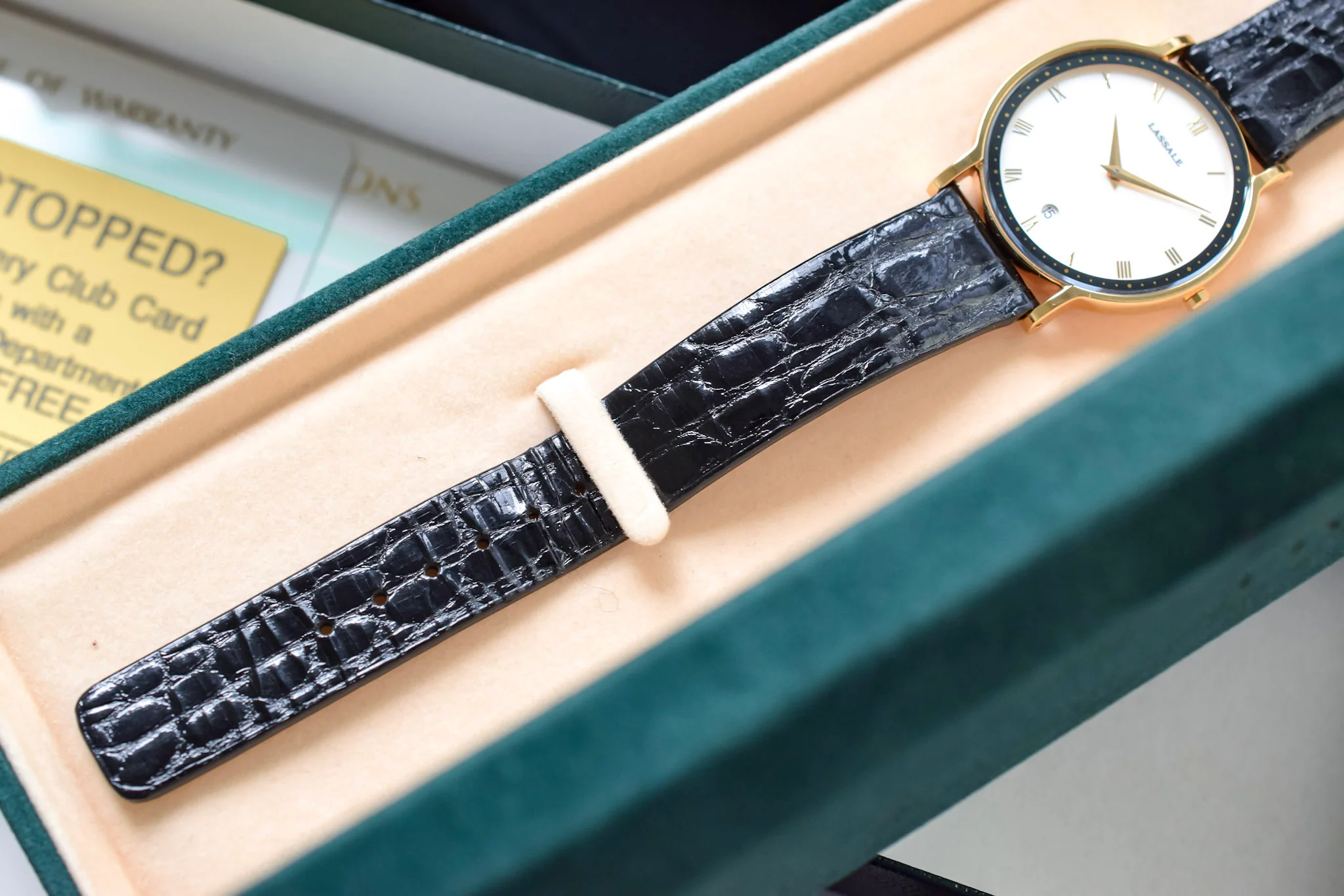 1992 NOS Seiko Lassale Mother of Pearl Roman Dial - Image 8