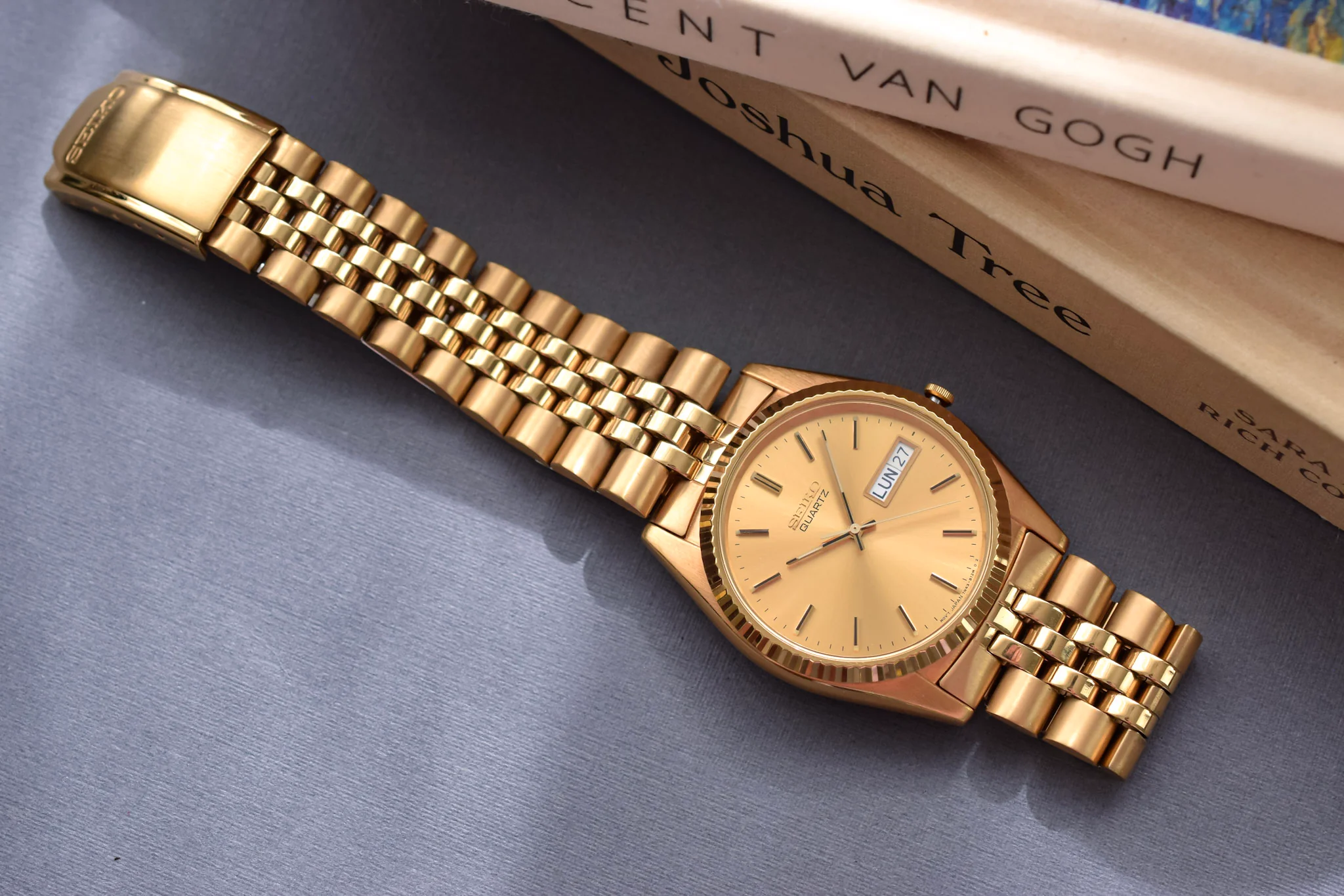 2002 Seiko Champagne Dial Day-Date - New Old Stock - Image 5