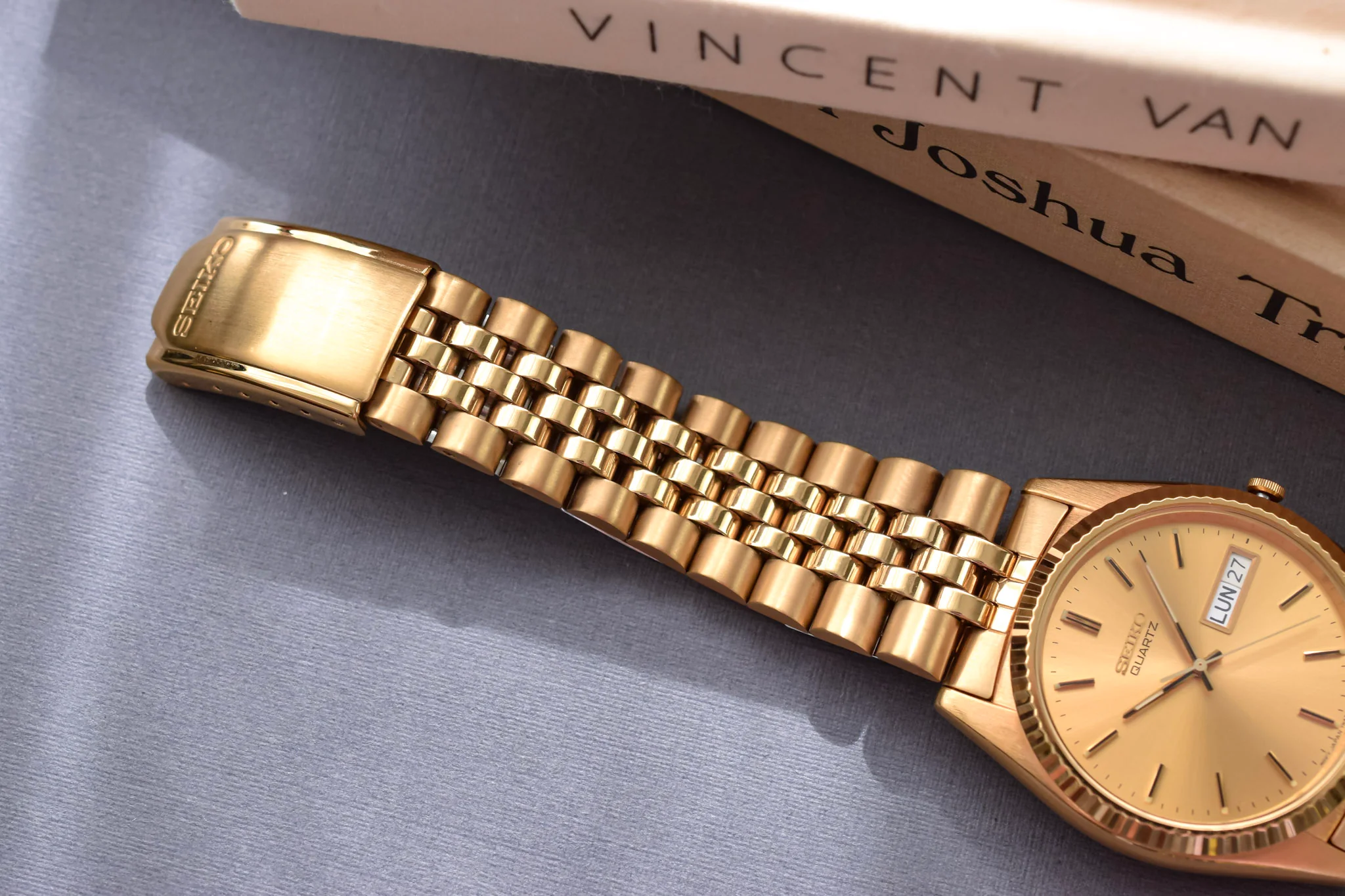 2002 Seiko Champagne Dial Day-Date - New Old Stock - Image 6
