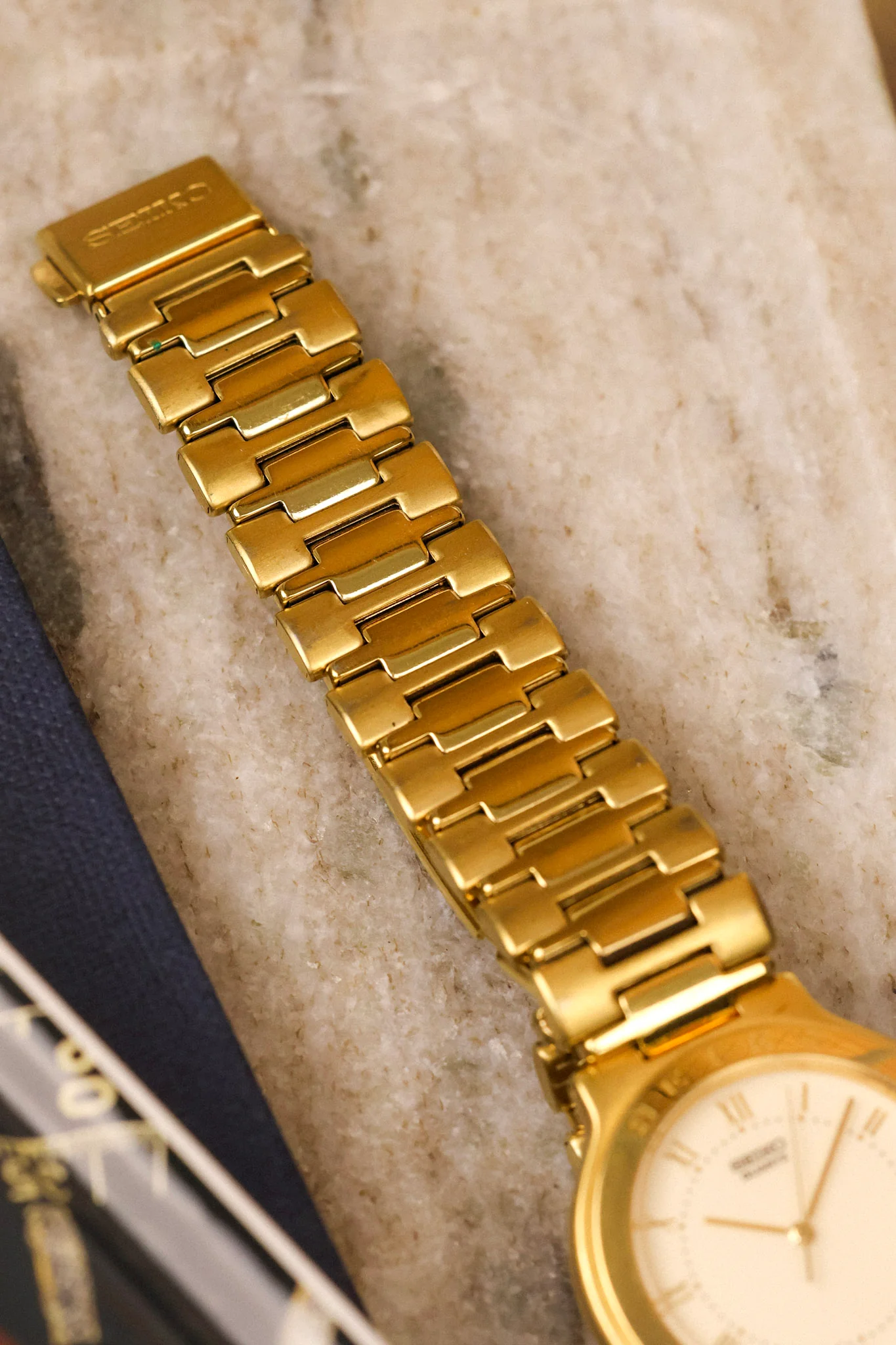 2002 Seiko Golden Signed Bezel Roman Sector - Image 7