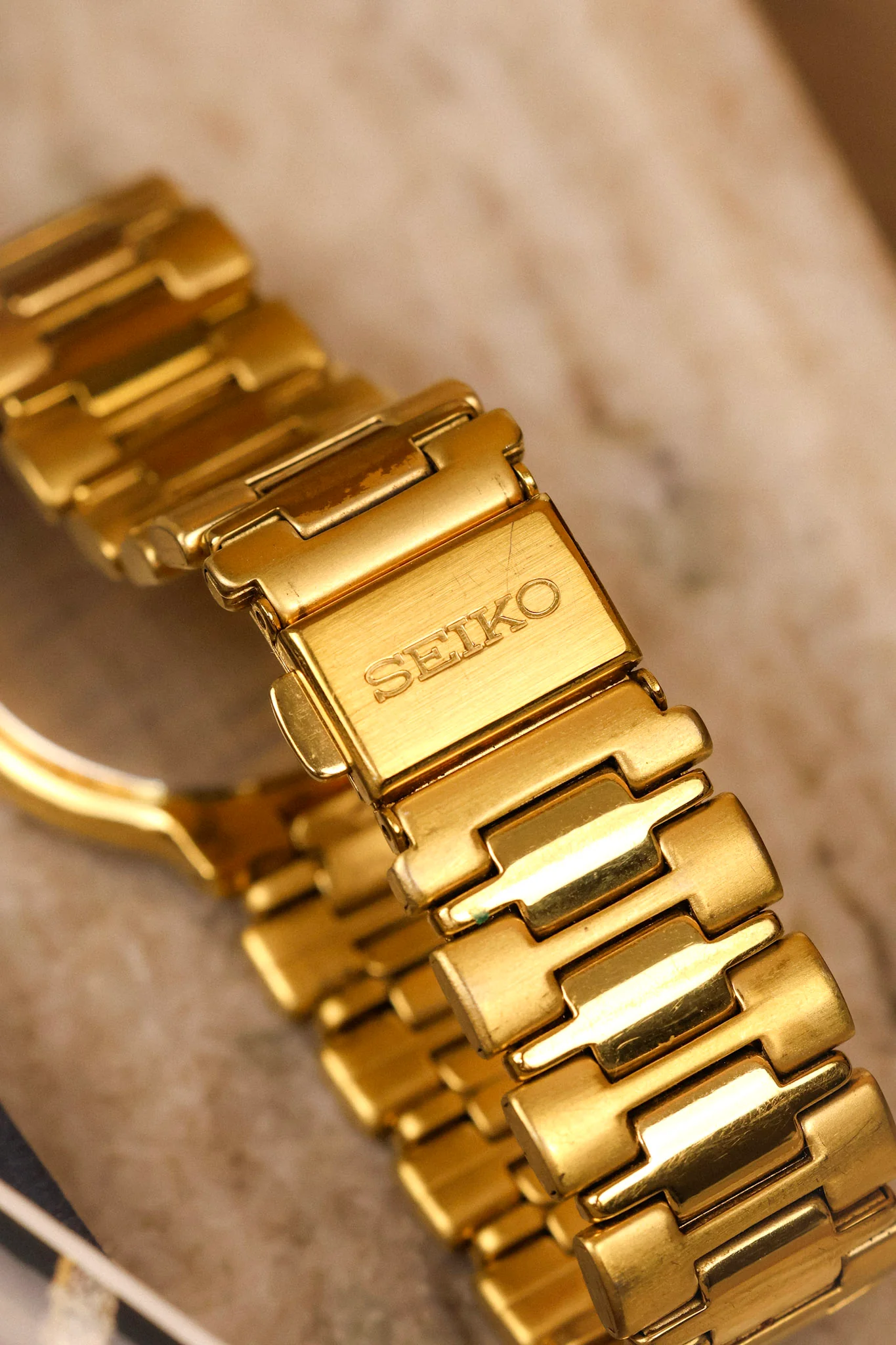 2002 Seiko Golden Signed Bezel Roman Sector - Image 9