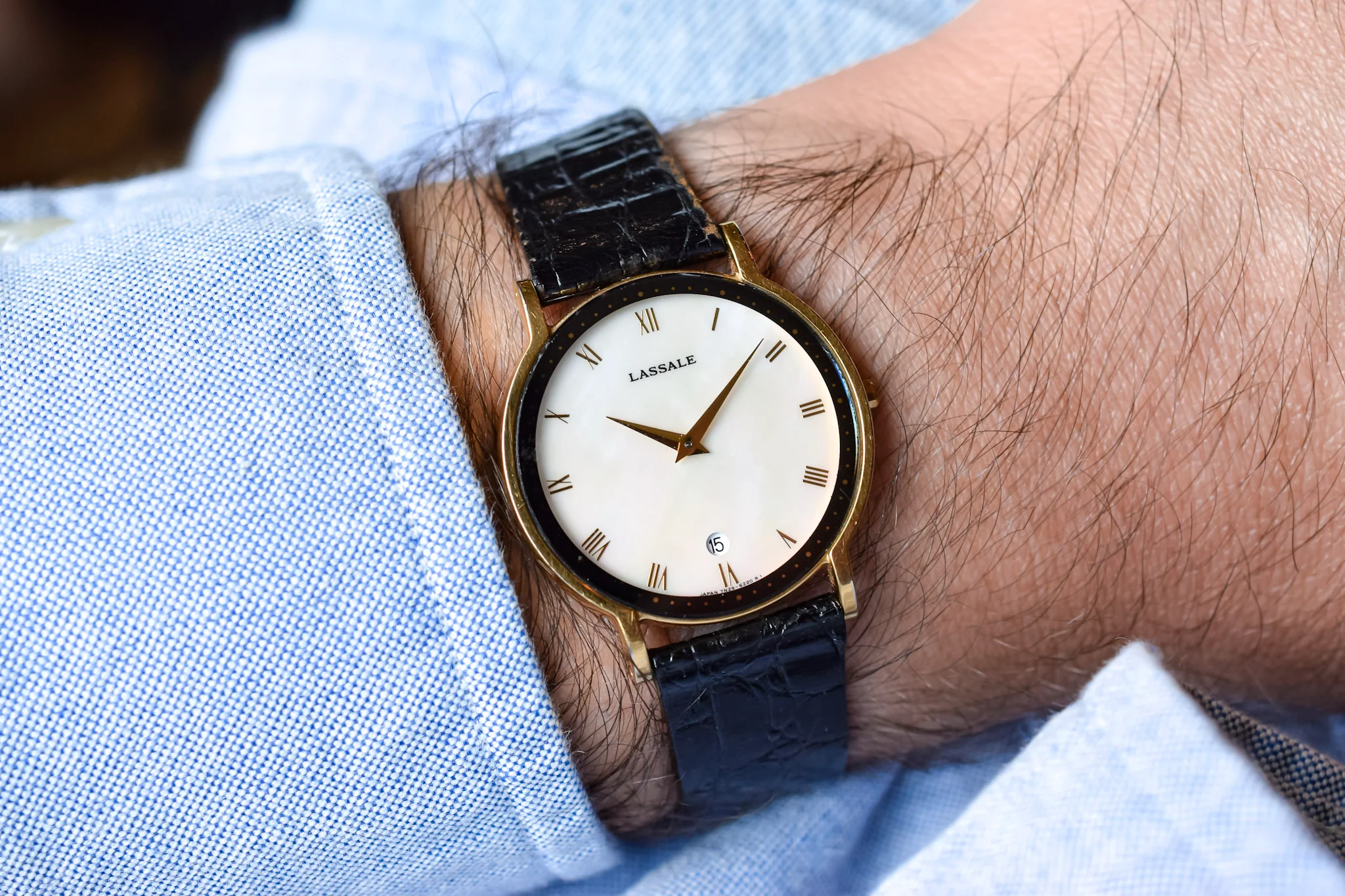 2002 Seiko Lassale Mother of Pearl Roman Dial - Image 2
