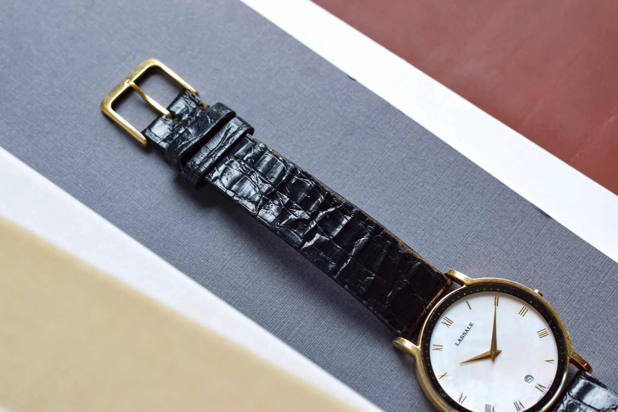 2002 Seiko Lassale Mother of Pearl Roman Dial - Image 7