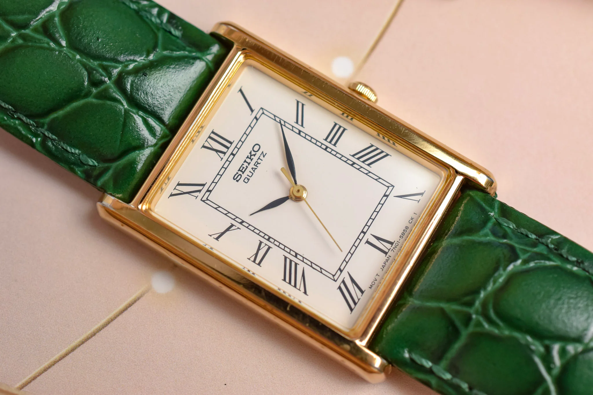 2002 Seiko White Roman Tank - Image 3