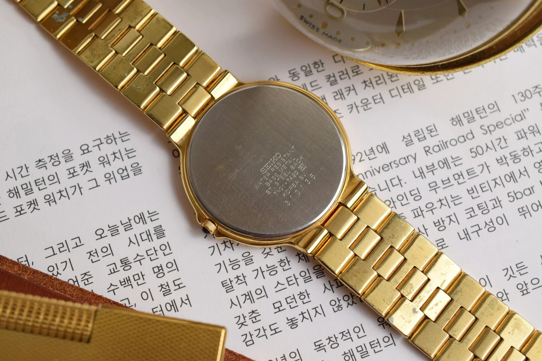 2003 NOS Seiko Dolce Golden Bow Tie - Image 12