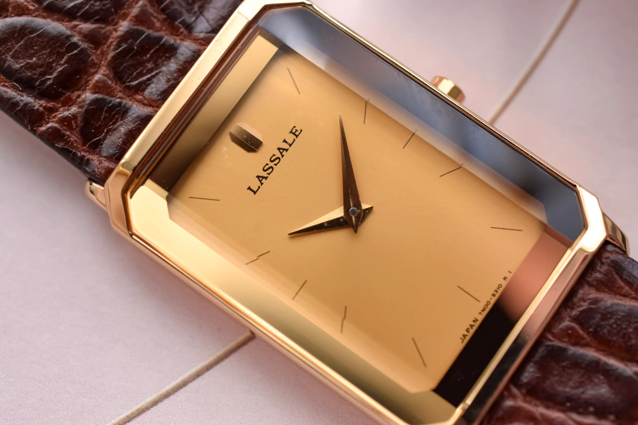 2003 NOS Seiko Lassale Champagne Faceted Octo - Image 3