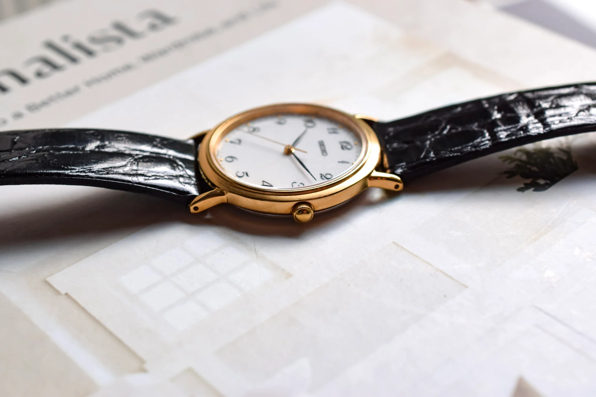 2003 Seiko Gold Tone Breguet Numerals - Image 4