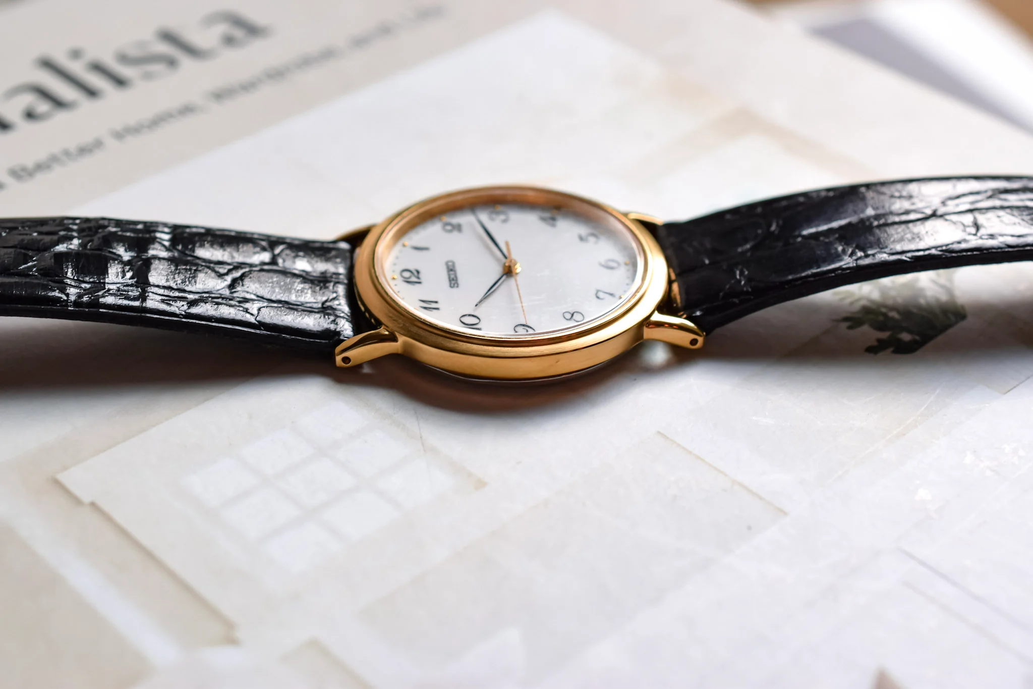 2003 Seiko Gold Tone Breguet Numerals - Image 5