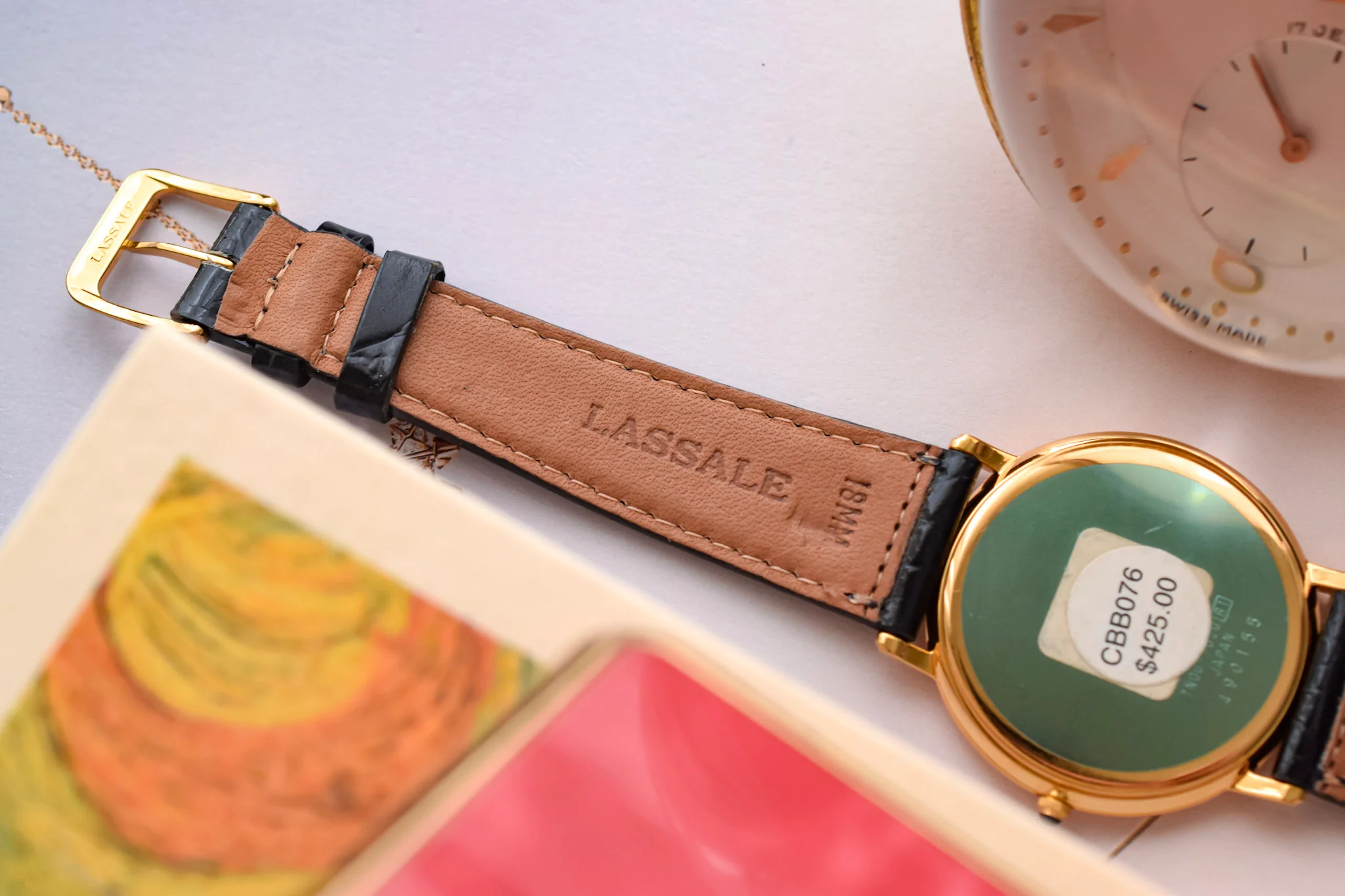 2004 NOS Seiko Lassale Coin Edge Bezel White Roman - Image 8